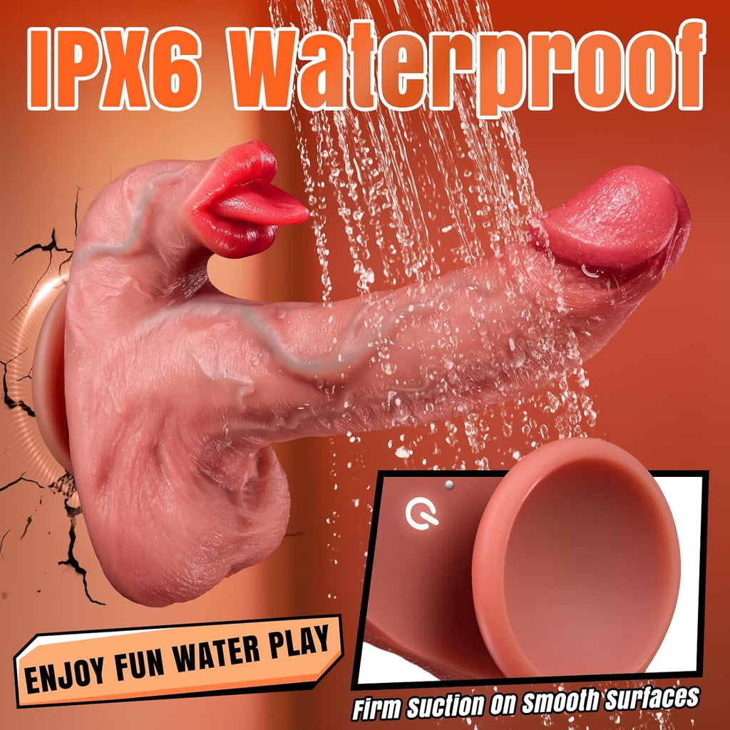NovaRider Licking Dildo – 5-in-1 Thrusting Vibrator