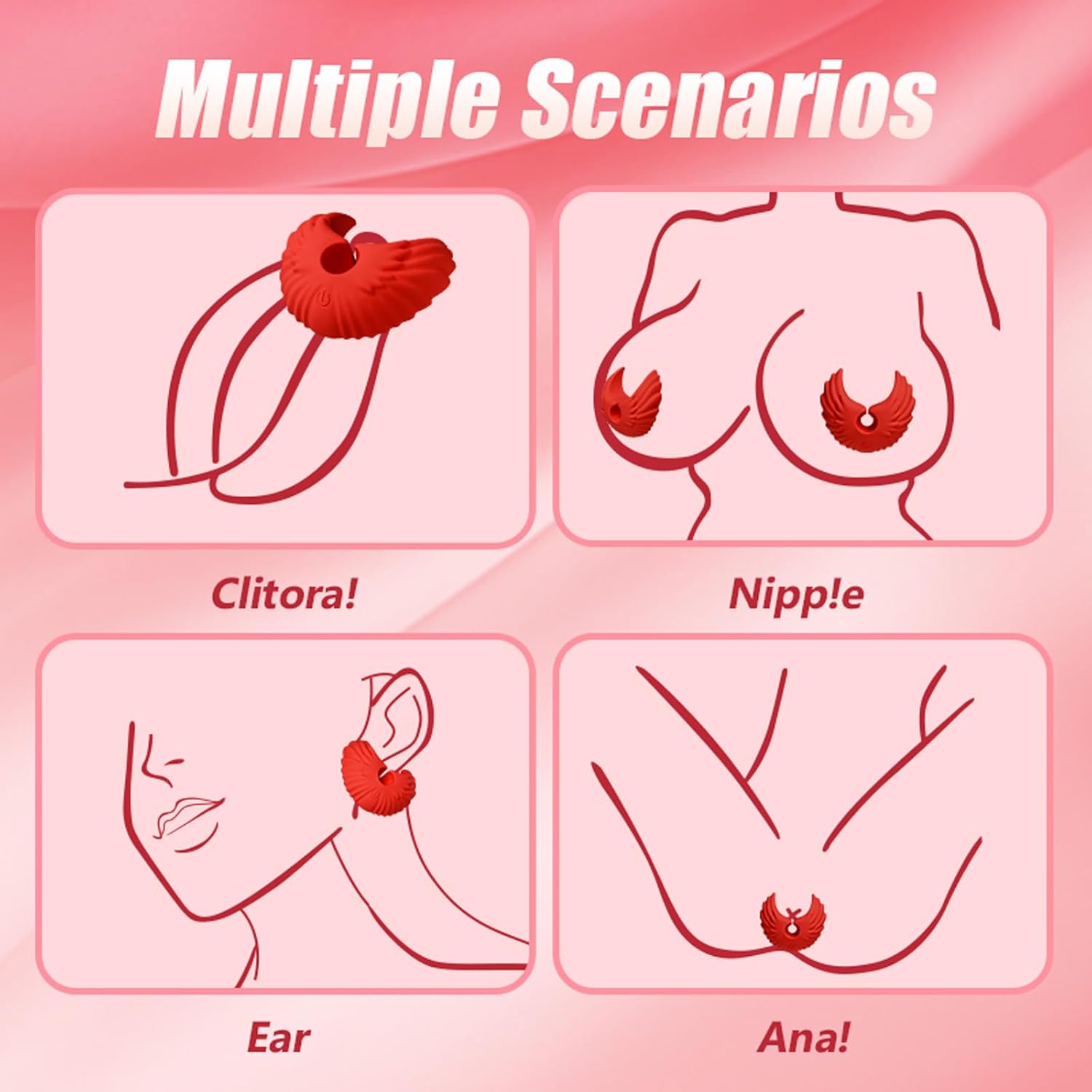 ObeyWings Vibrating Nipple Teasers