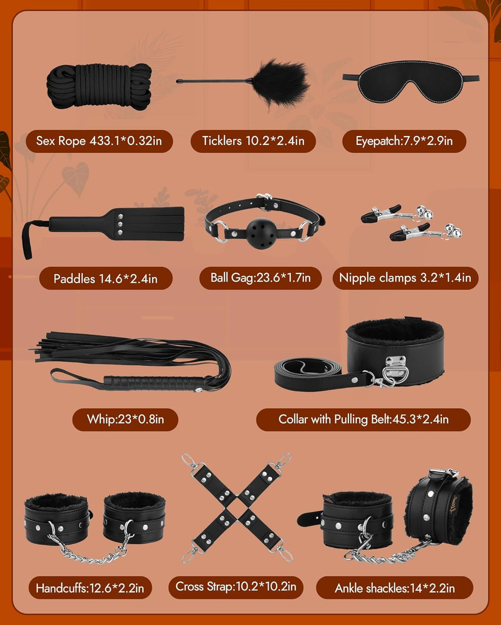 ObsidianBond 11-Piece Bondage Set