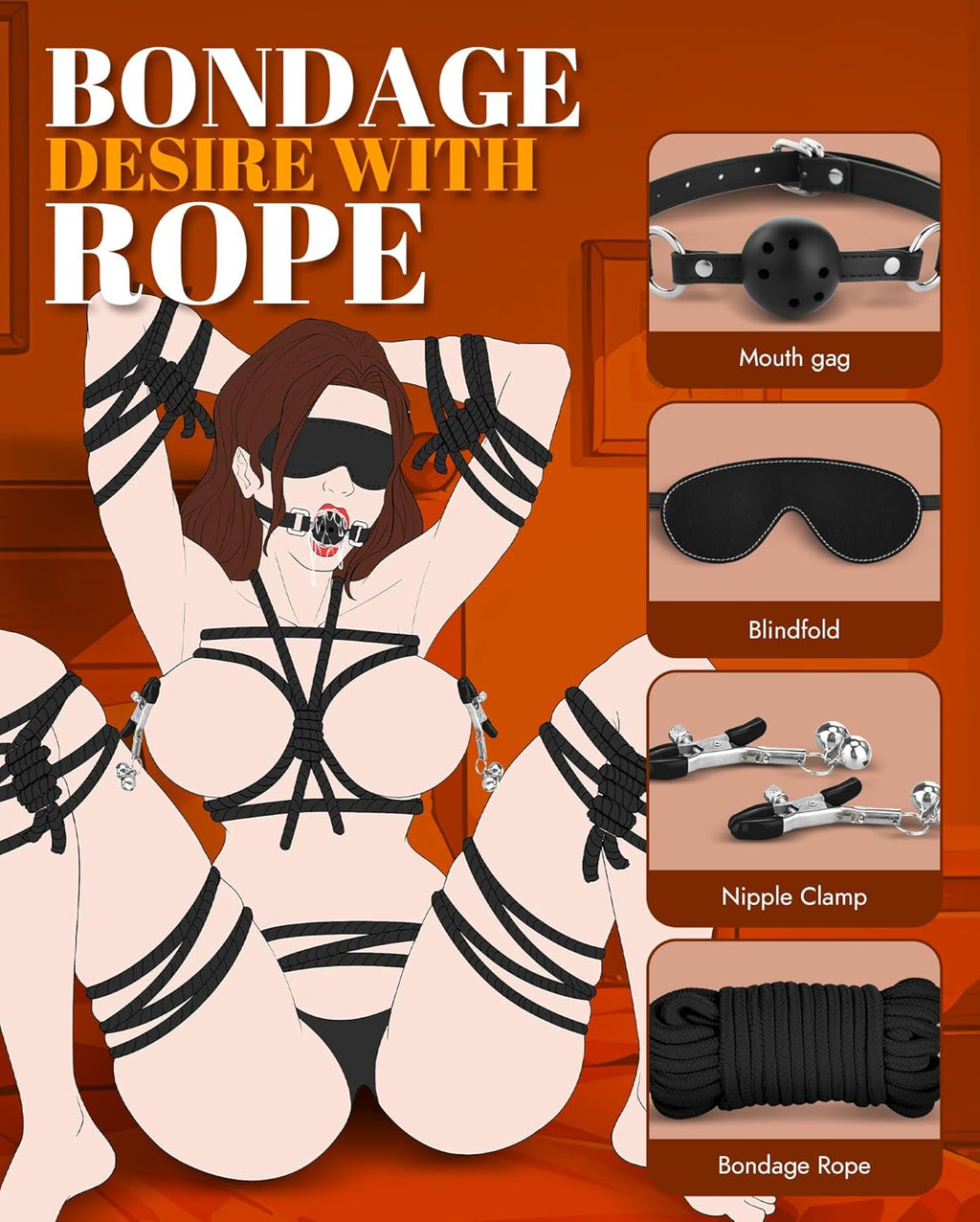 ObsidianBond 11-Piece Bondage Set
