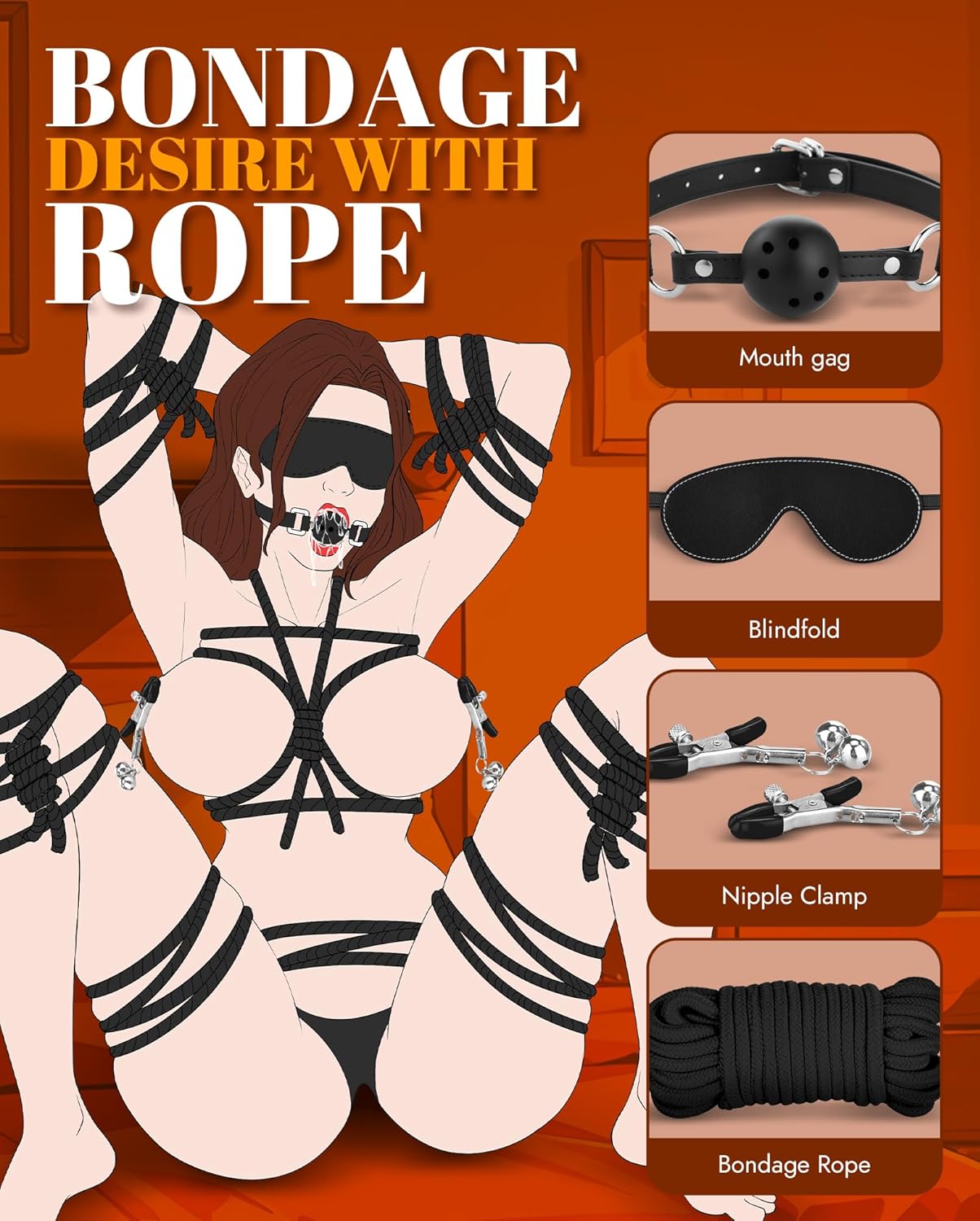 ObsidianBond 11-Piece Bondage Set