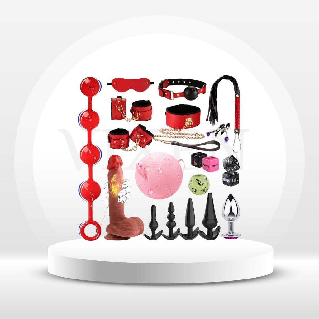 ObsidianBound 20-Piece BDSM & Anal Kit