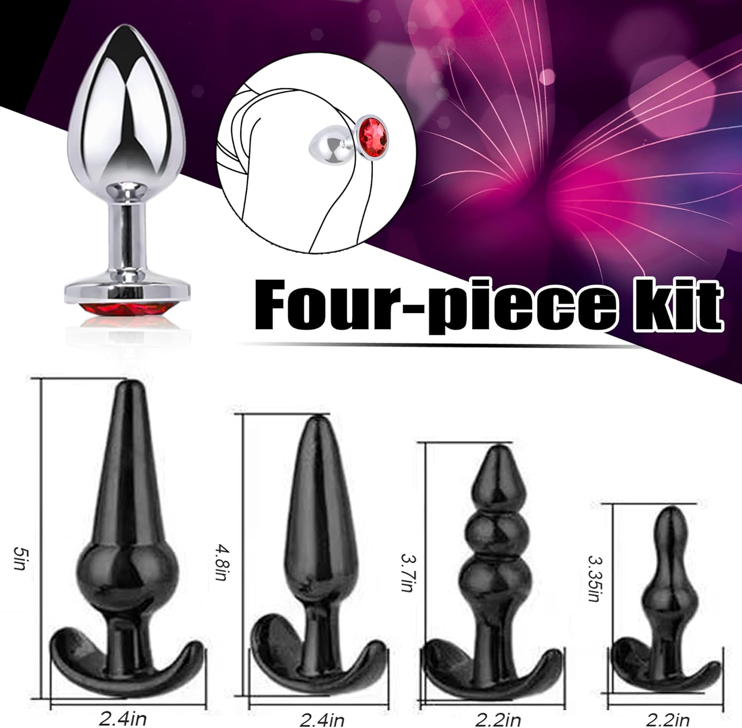 ObsidianBound 20-Piece BDSM & Anal Kit