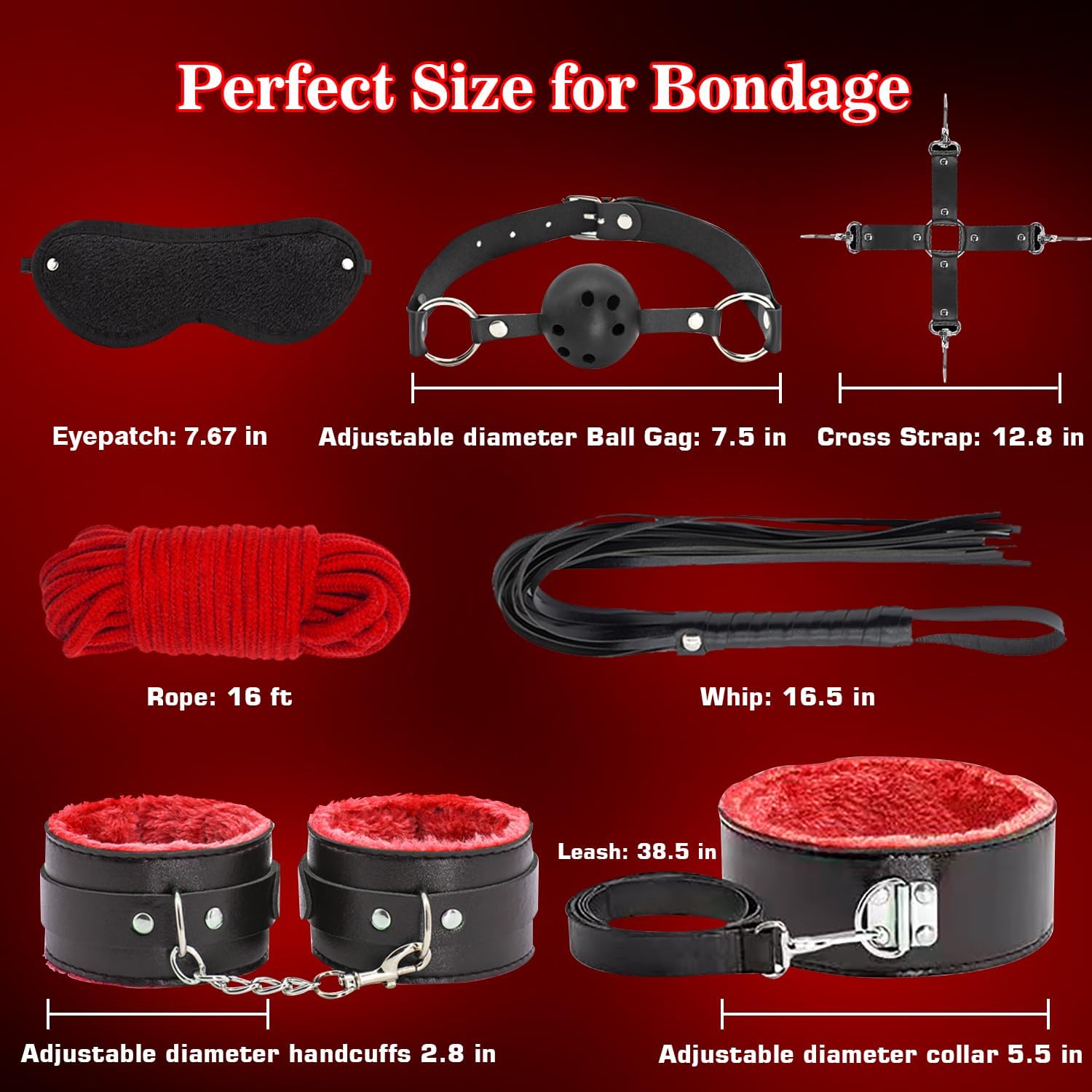 ObsidianEmbrace 12-Piece BDSM Kit