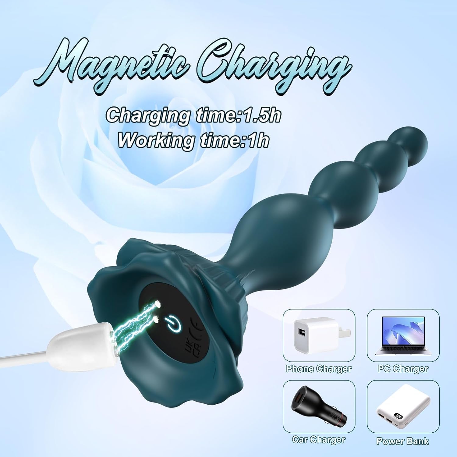 OceanKiss Prostate Massager Vibrator with 9 Modes