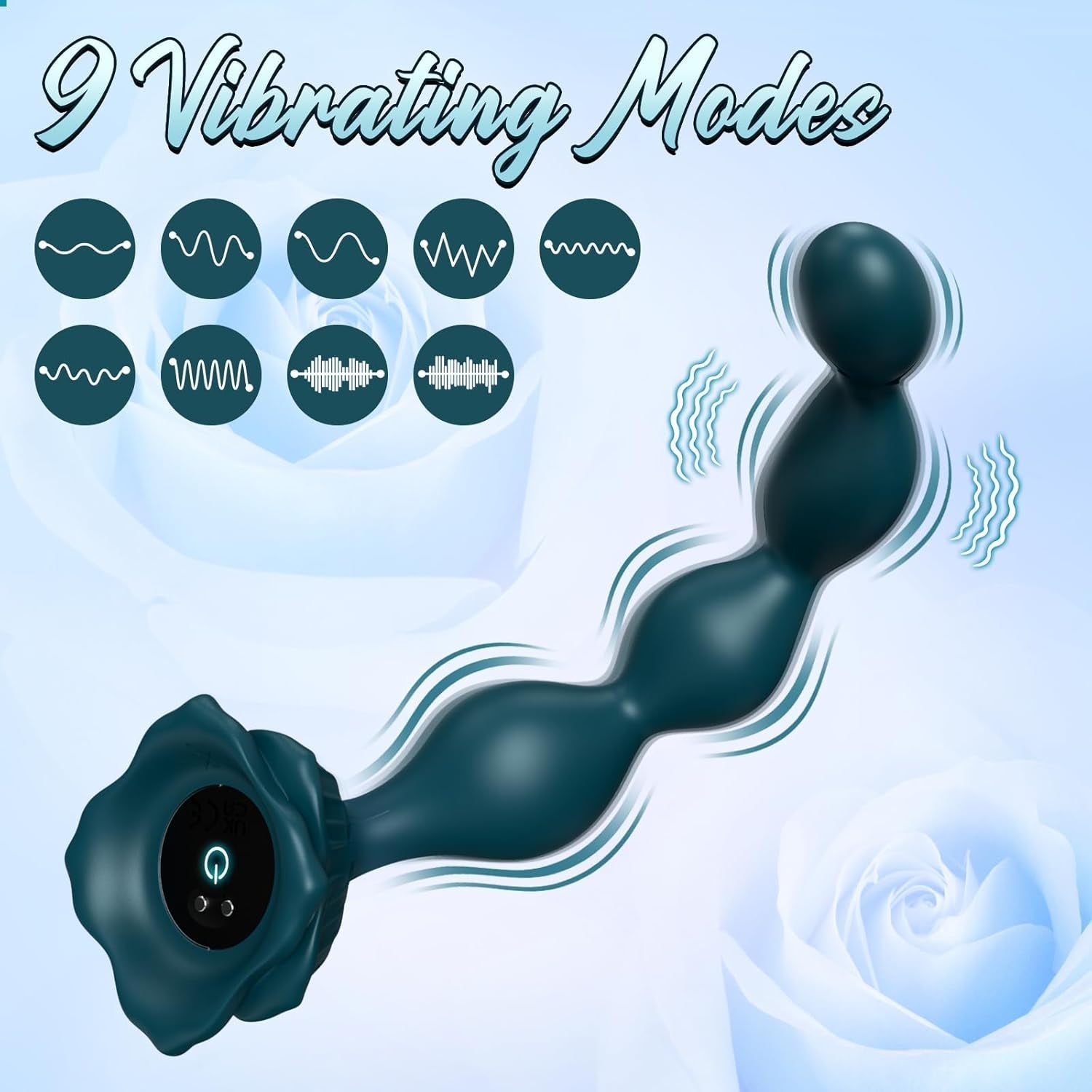 OceanKiss Prostate Massager Vibrator with 9 Modes