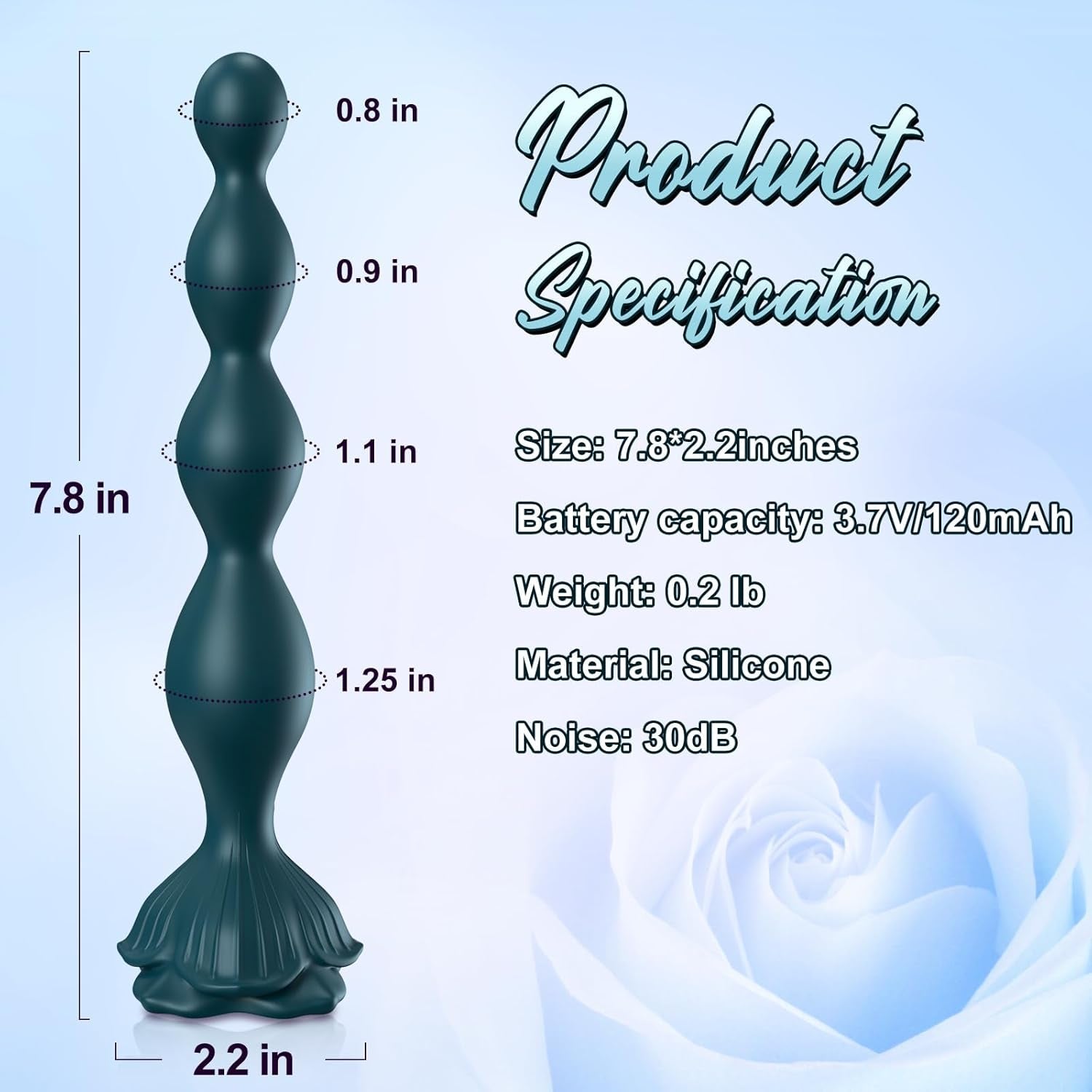OceanKiss Prostate Massager Vibrator with 9 Modes