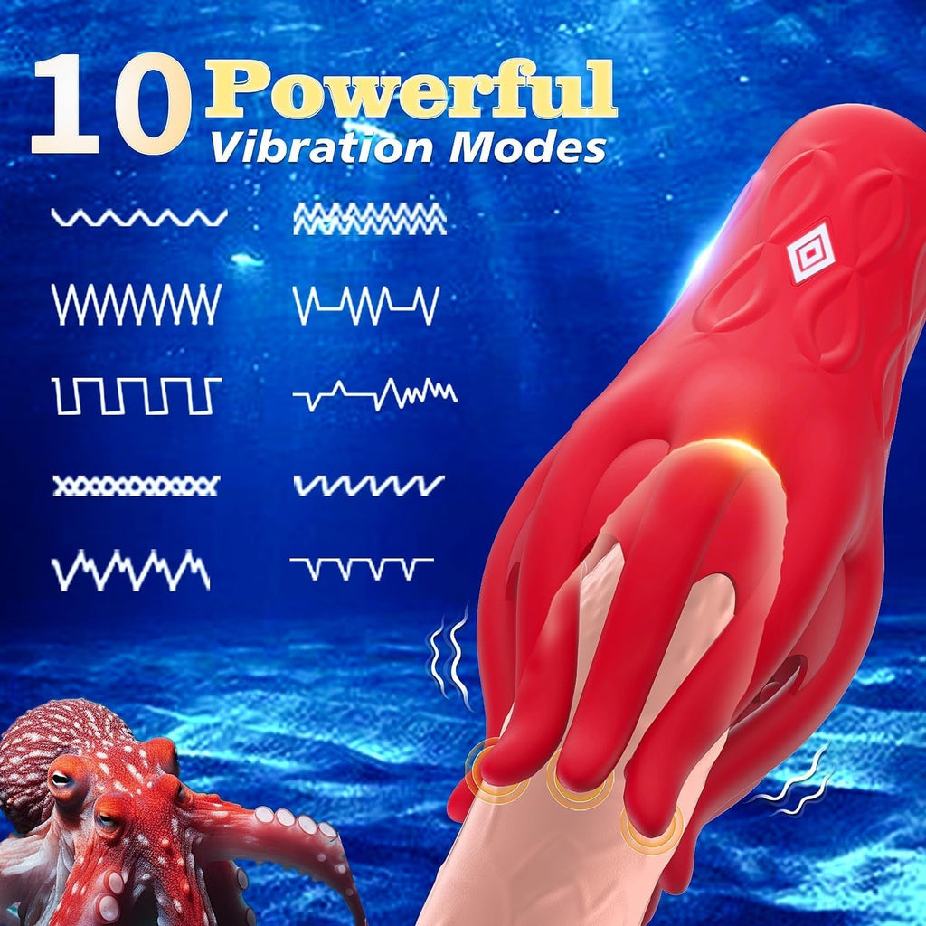OctaPulse Male 360° Tentacle Vibrator