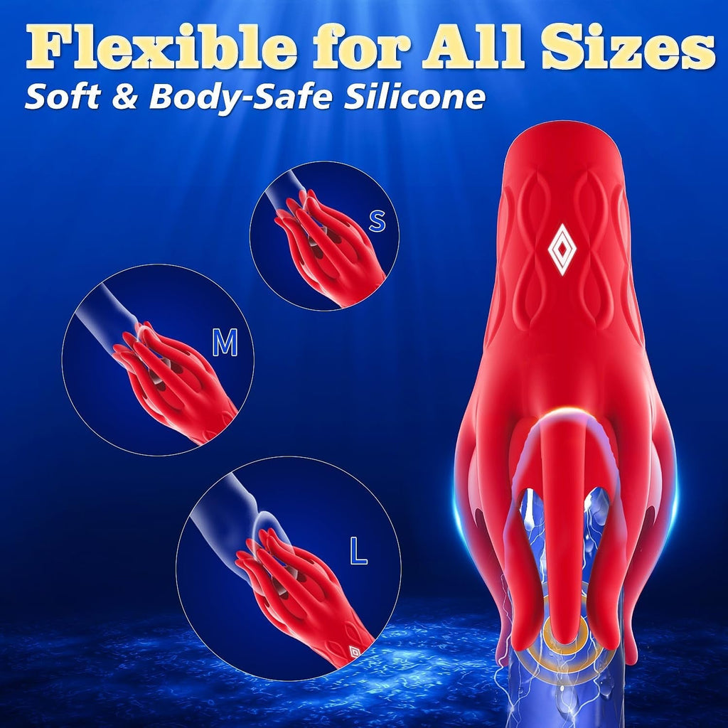 OctaPulse Male 360° Tentacle Vibrator