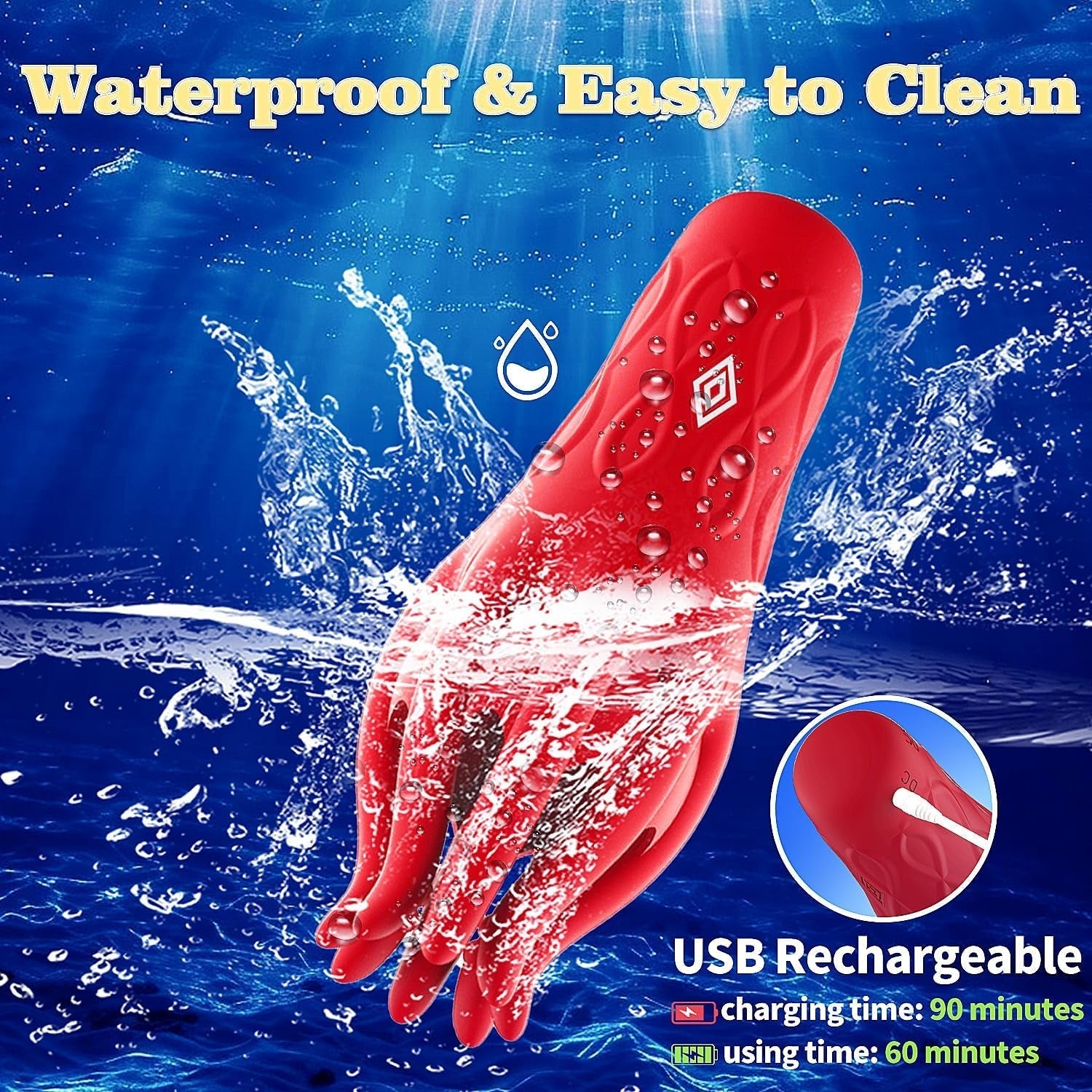 OctaPulse Male 360° Tentacle Vibrator