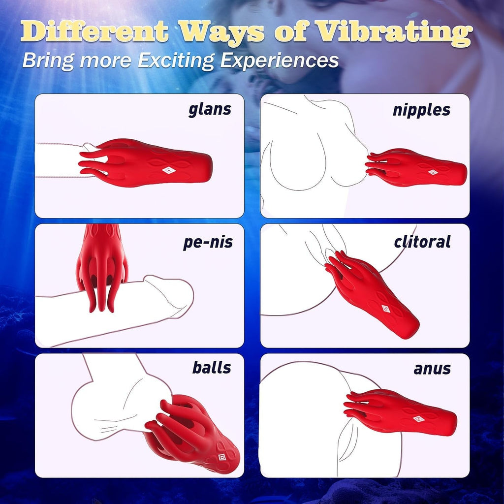OctaPulse Male 360° Tentacle Vibrator