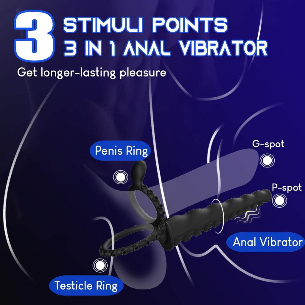 OctoRing 3-in-1 Anal Dildo Cock Ring