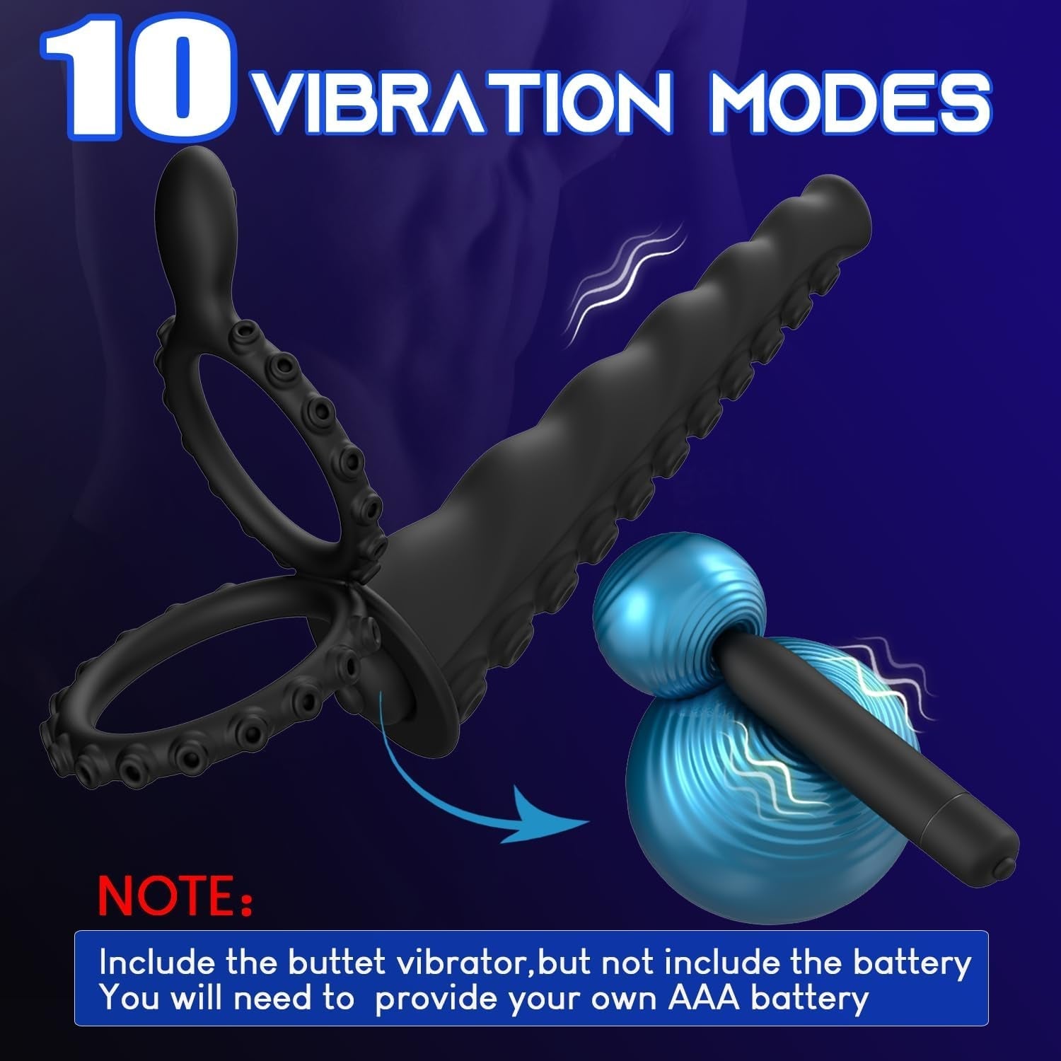OctoRing 3-in-1 Anal Dildo Cock Ring