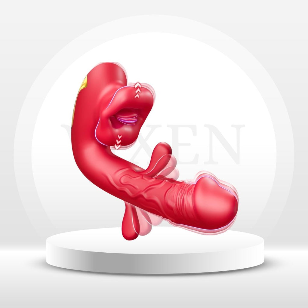 OmniLuxe 4-in-1 G-Spot Vibrator | Lick, Suction & Tap
