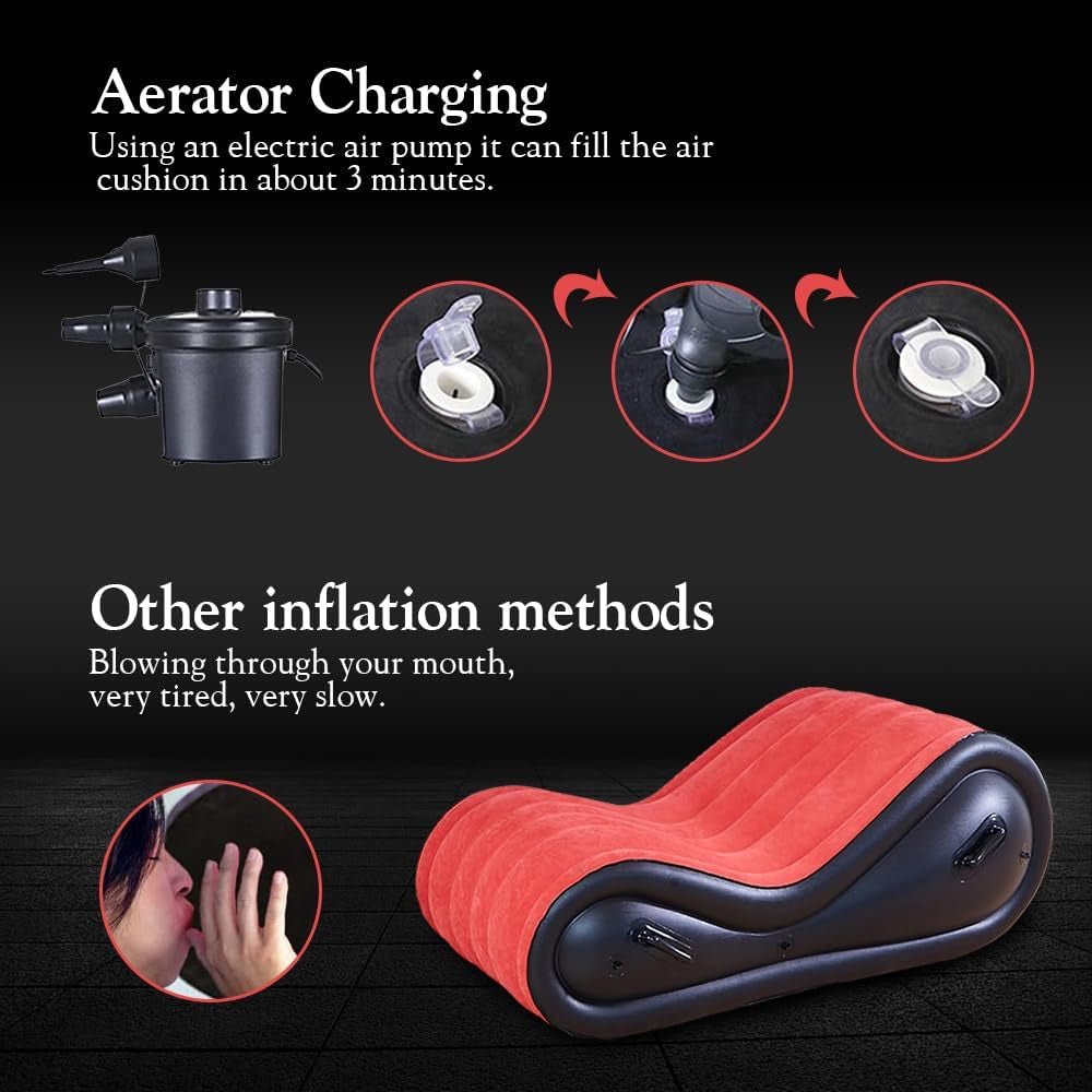 OnyxBond Inflatable Sex Sofa with Cuffs