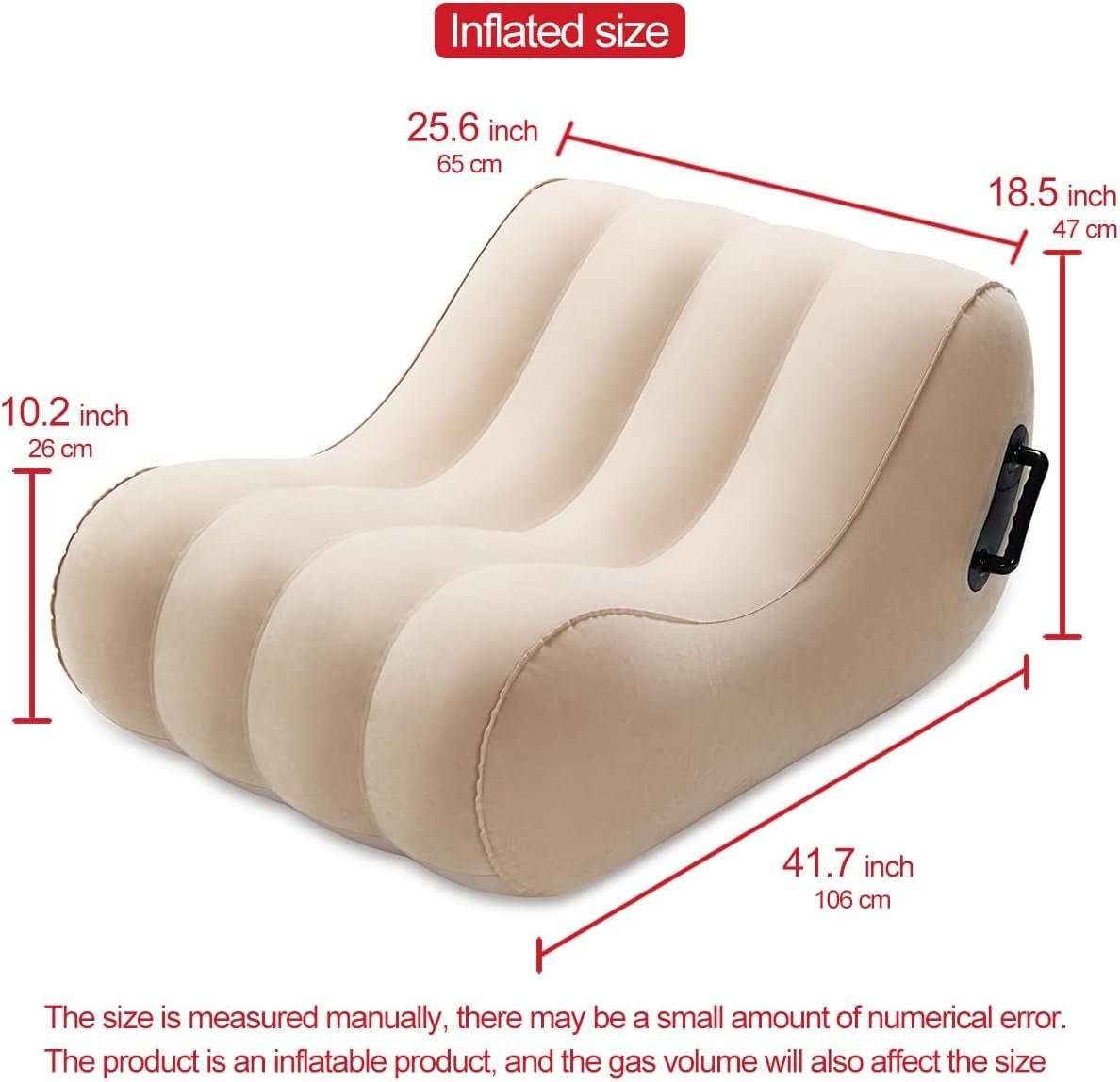 OnyxCurve Inflatable Sex Sofa with Handles