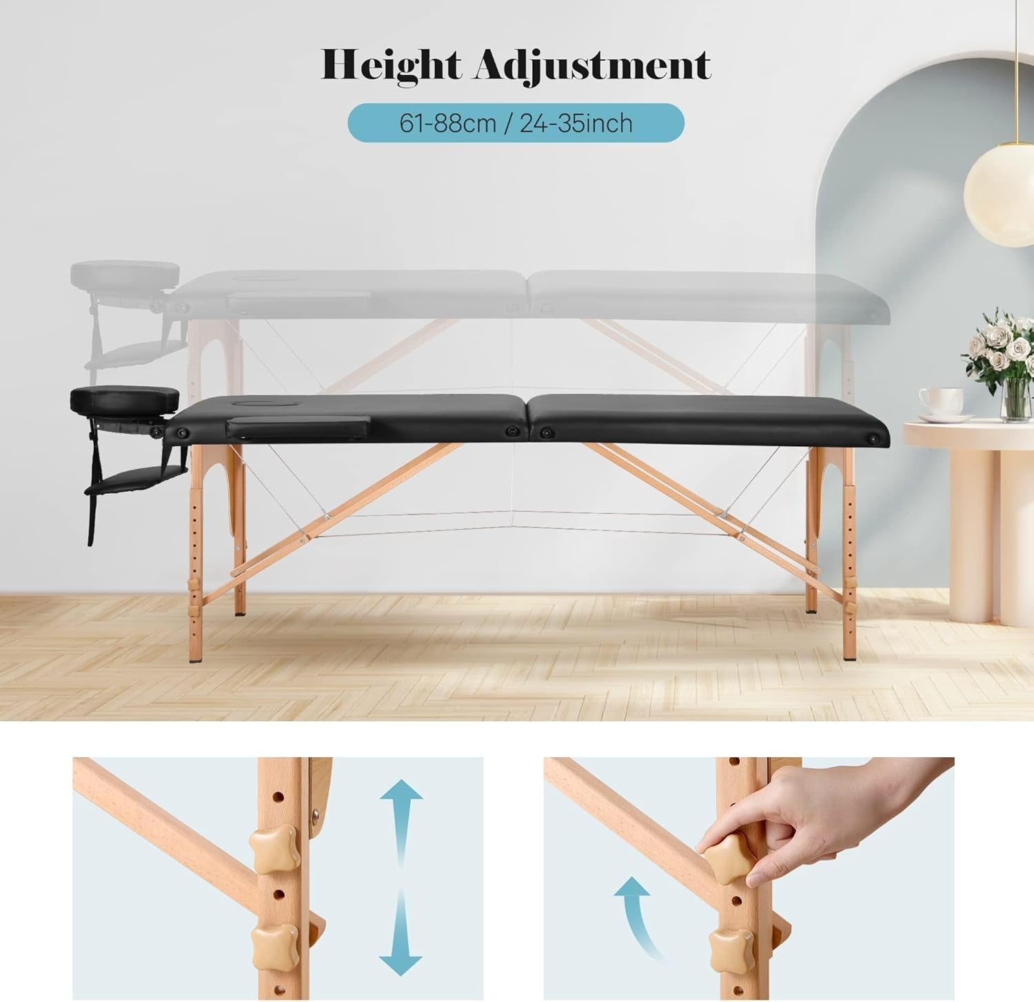 OnyxLuxe Sensual Massage Sex Table