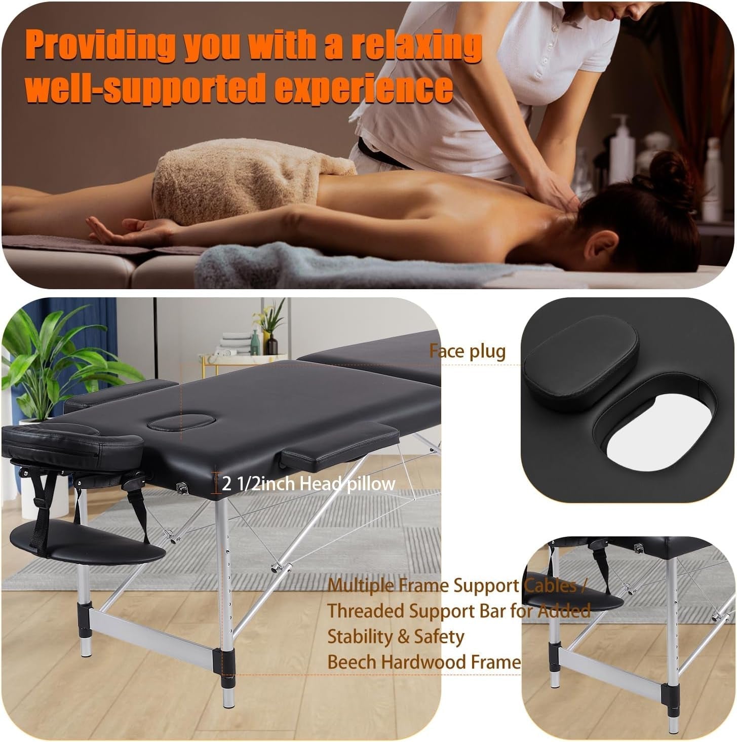 OnyxRelief Portable Sensual Massage Sex Table