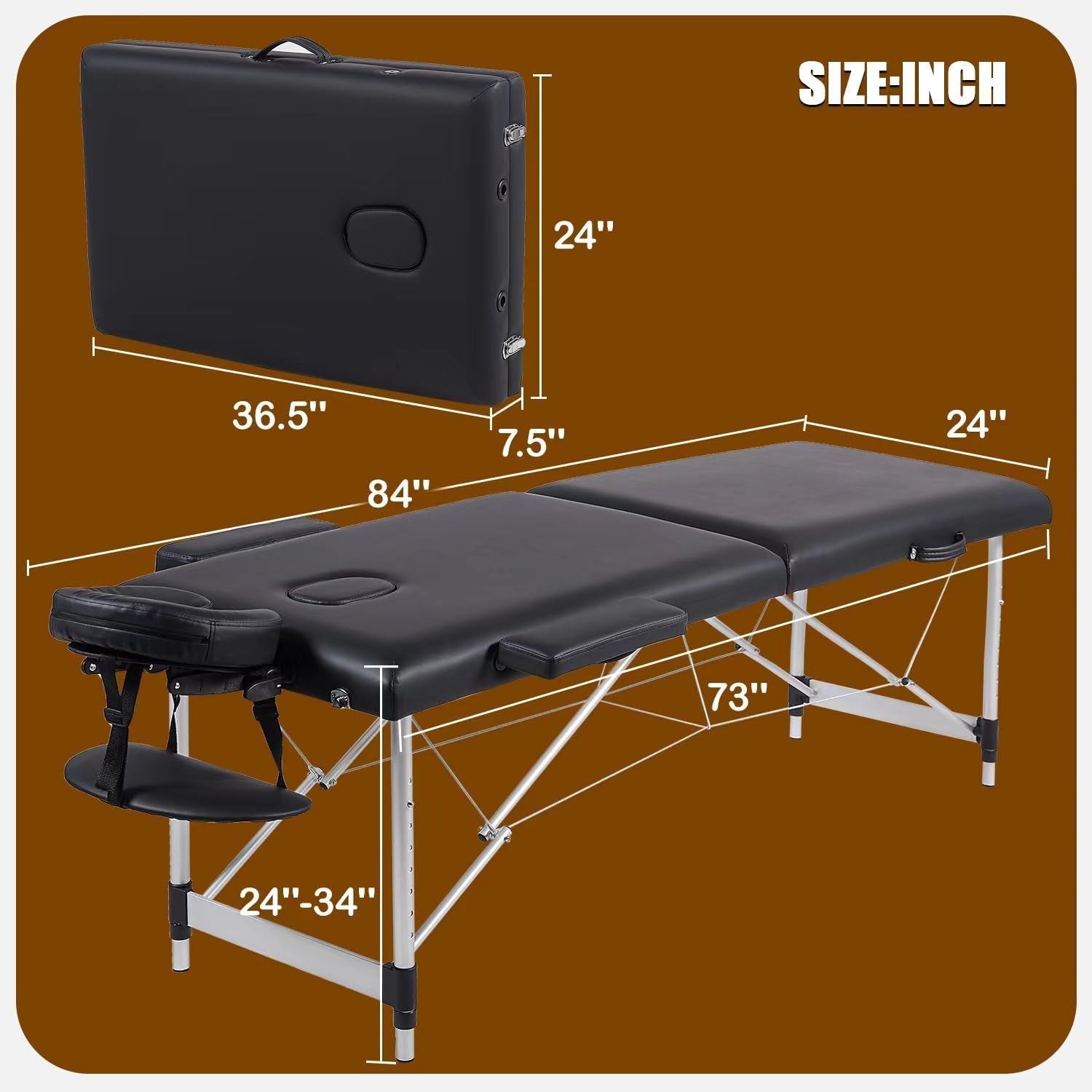 OnyxRelief Portable Sensual Massage Sex Table