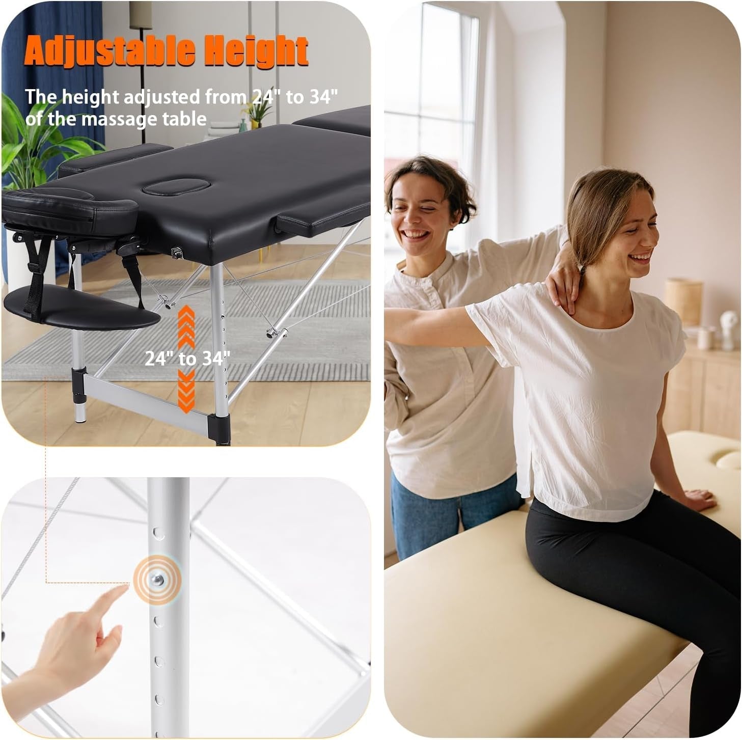 OnyxRelief Portable Sensual Massage Sex Table