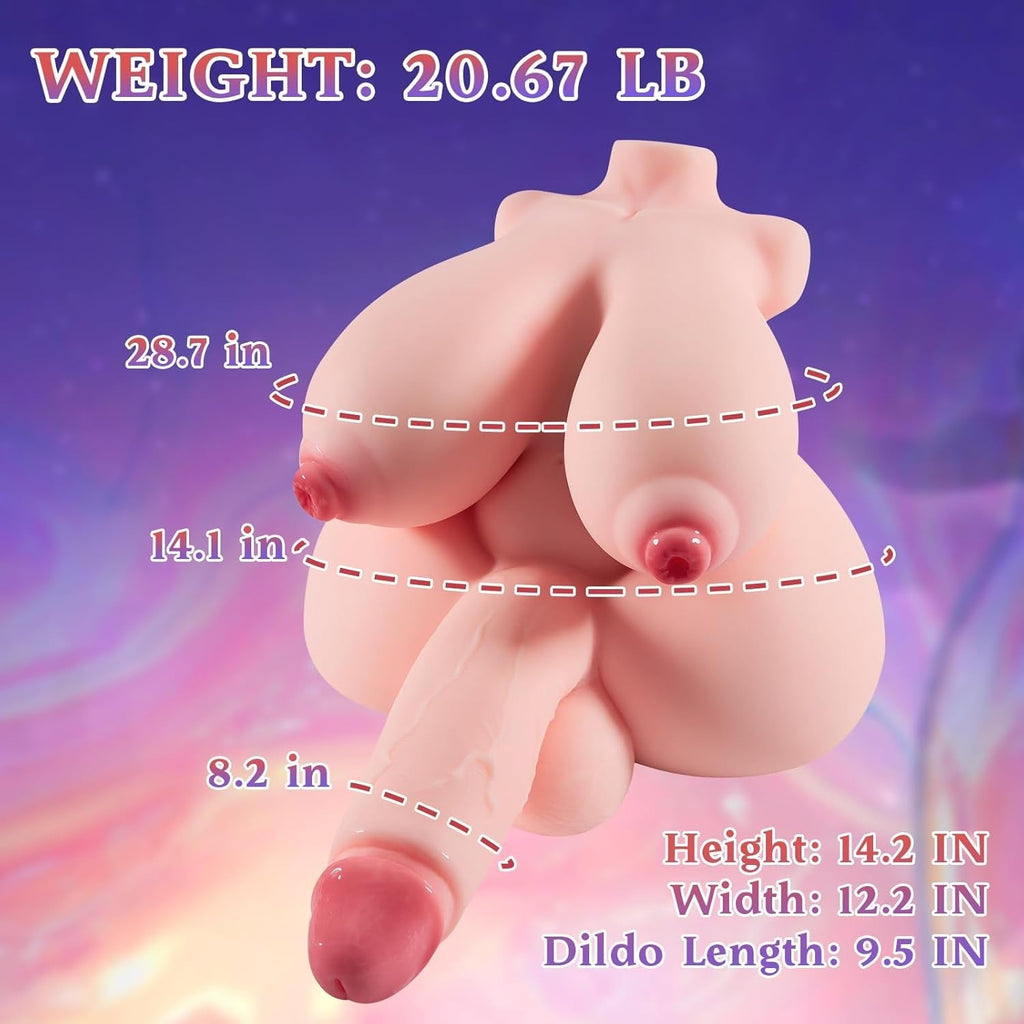 OpalCurve 5-Channel Trans Torso Sex Doll