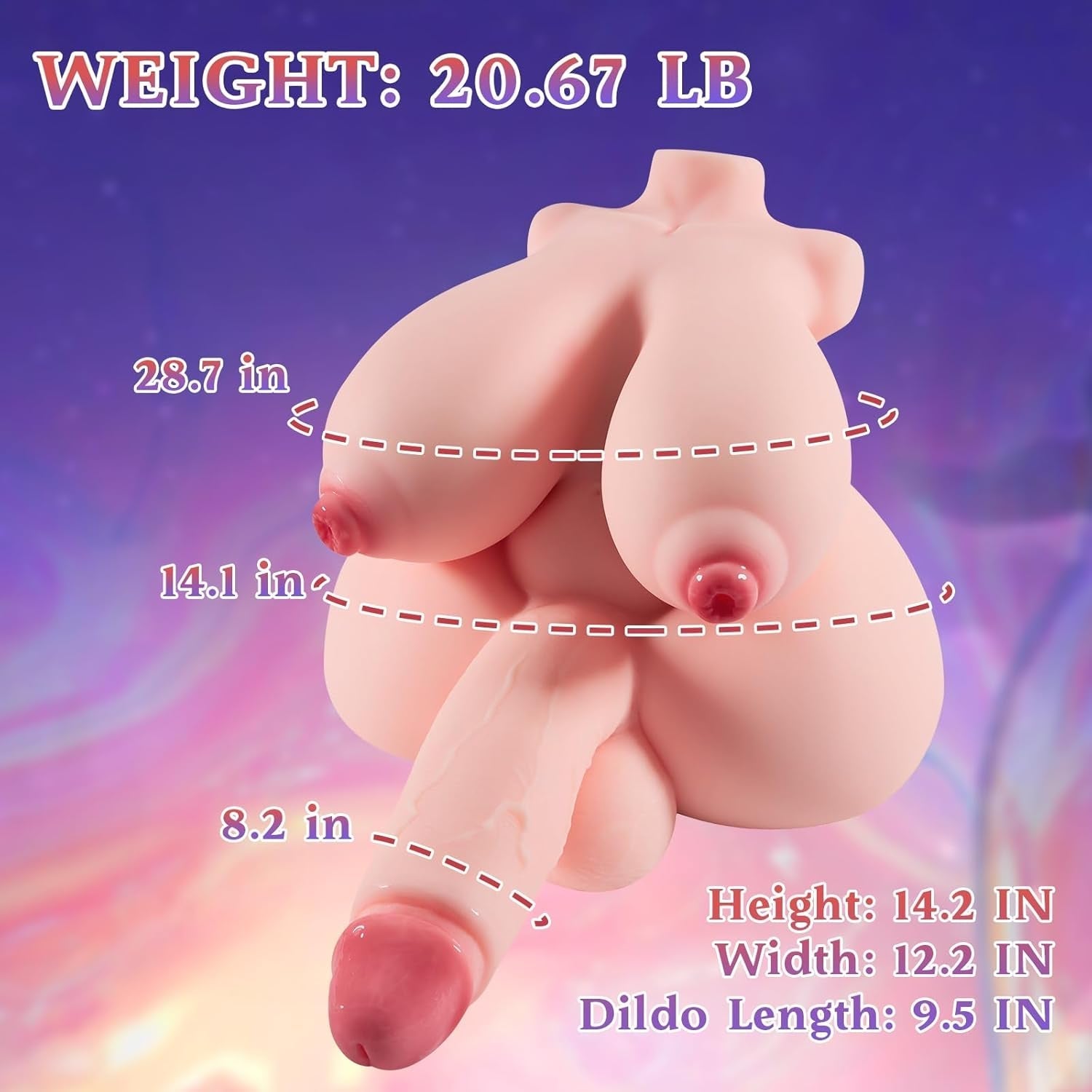 OpalCurve 5-Channel Trans Torso Sex Doll
