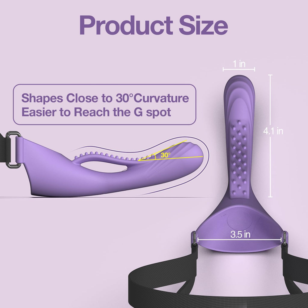 OralLock Vibrating Face-Strap Dildo