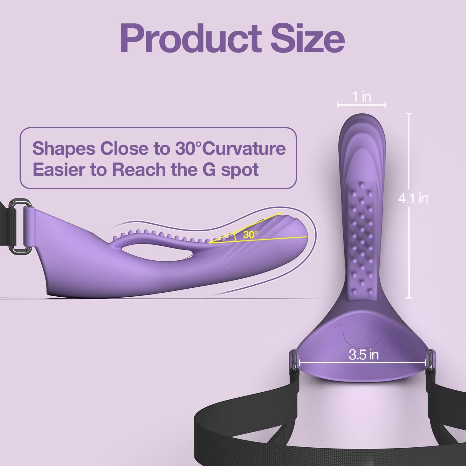 OralLock Vibrating Face-Strap Dildo