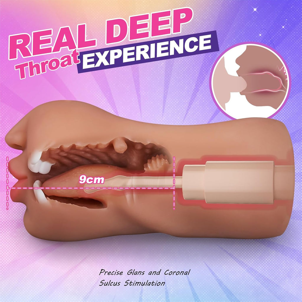 OralObsession Deep Throat Vibrating BJ Stroker