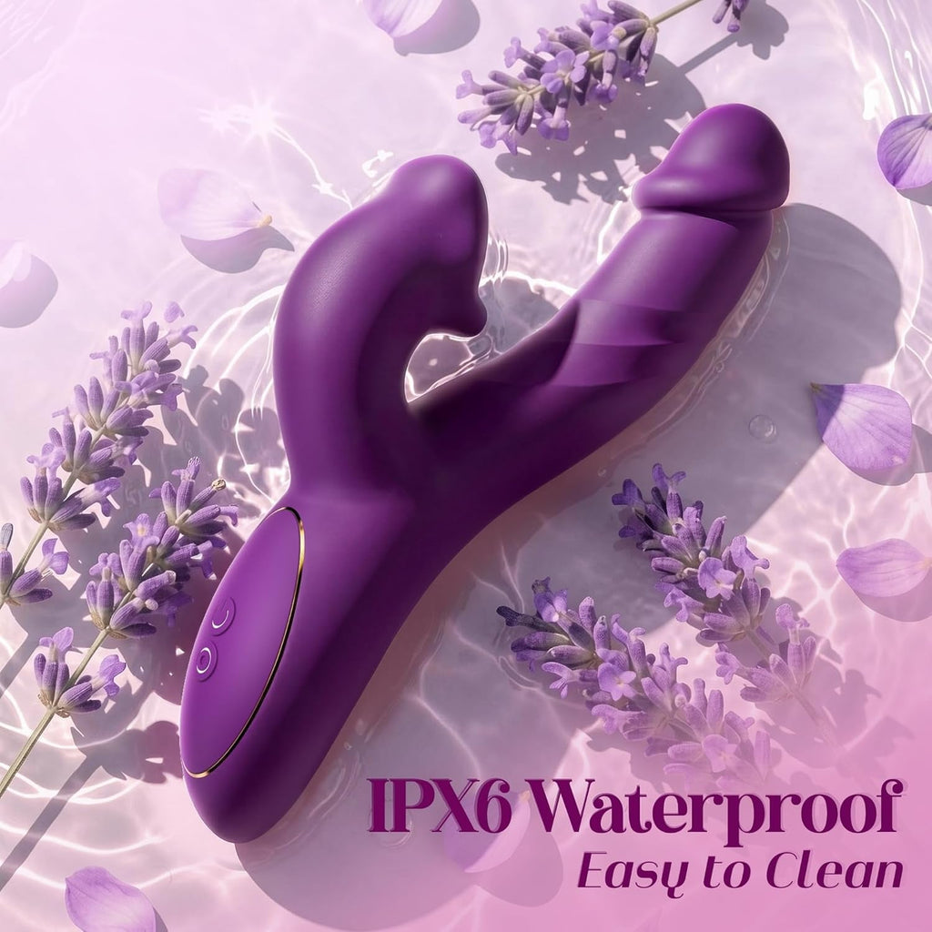 OraLuxe AI Sync Suction Rabbit Vibrator G-Spot Dildo