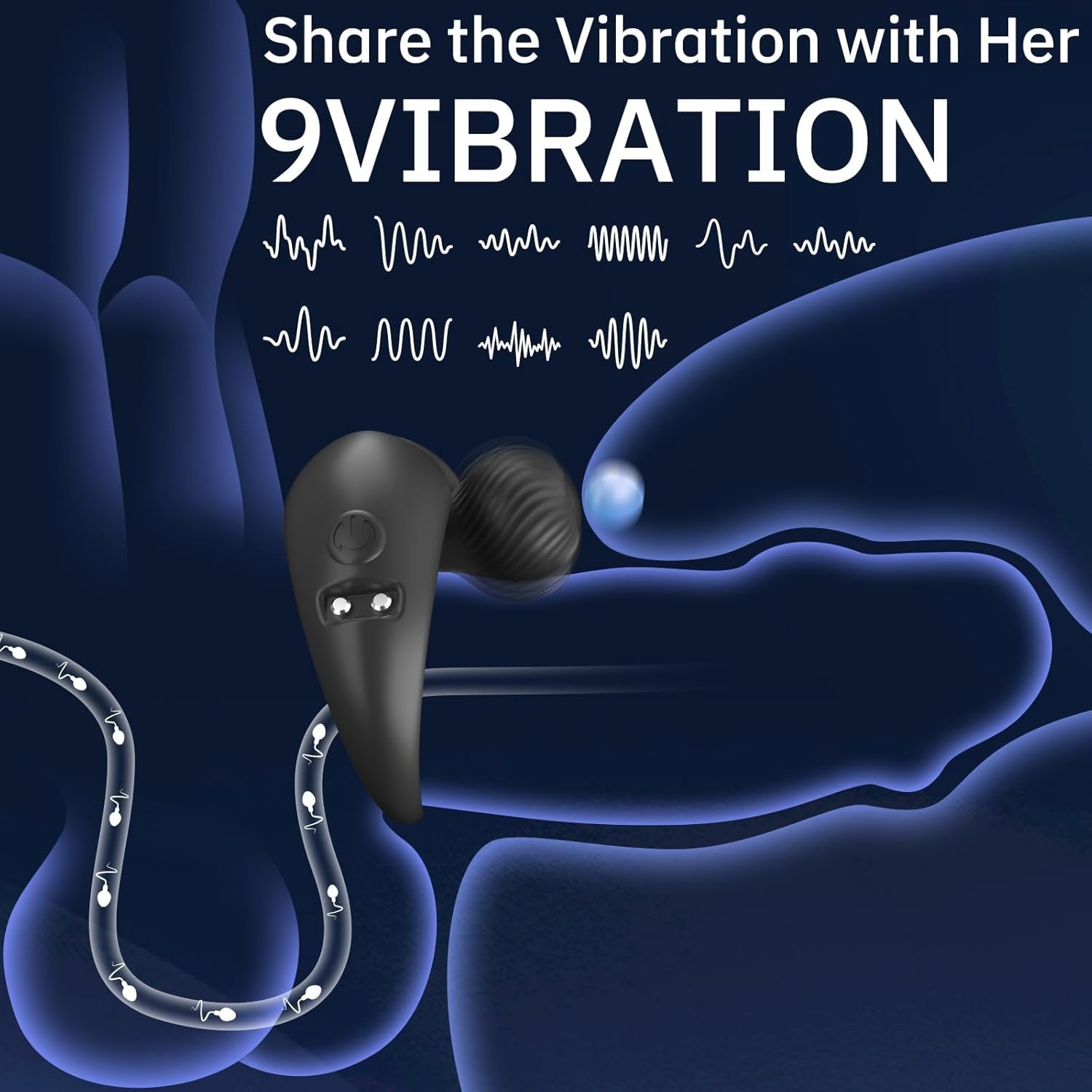 OrbitBead Vibrating Cock Ring & Clitoral Stimulator