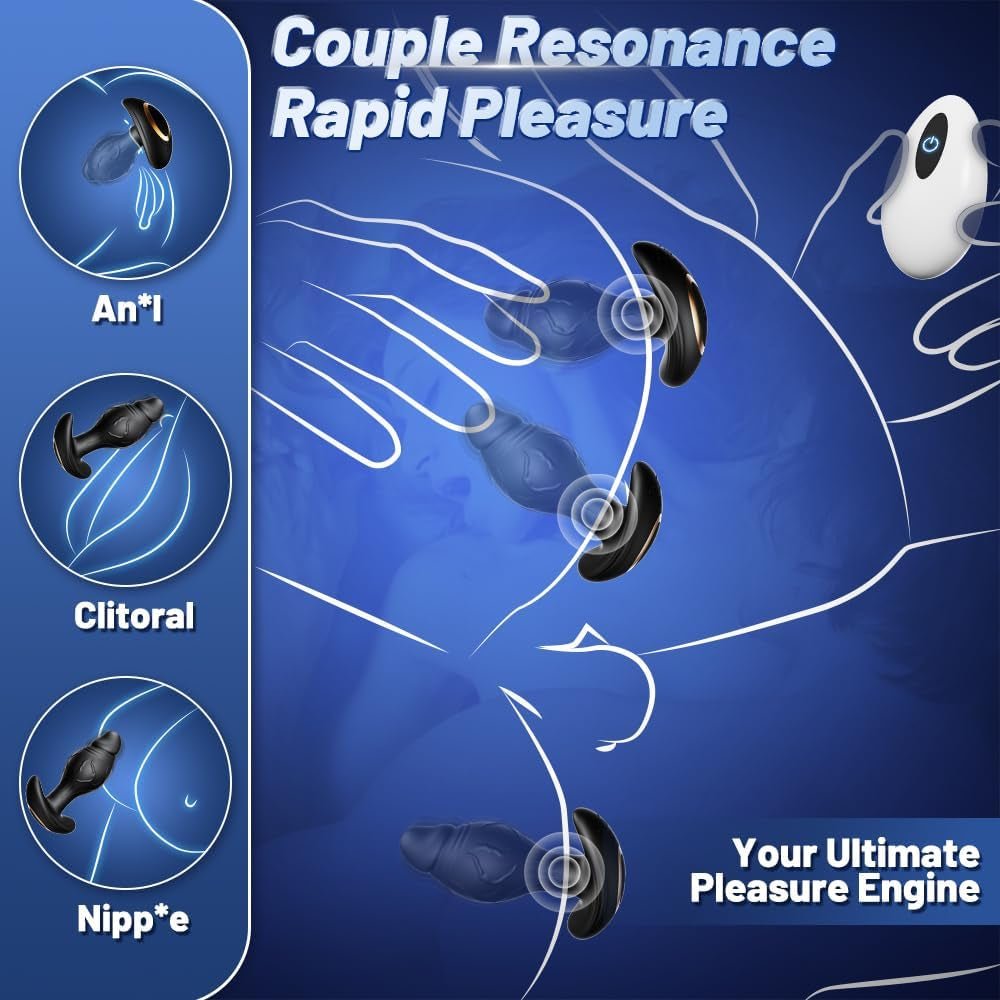 OrbitLush AI Sync Rotating Prostate Vibrator Butt Plug