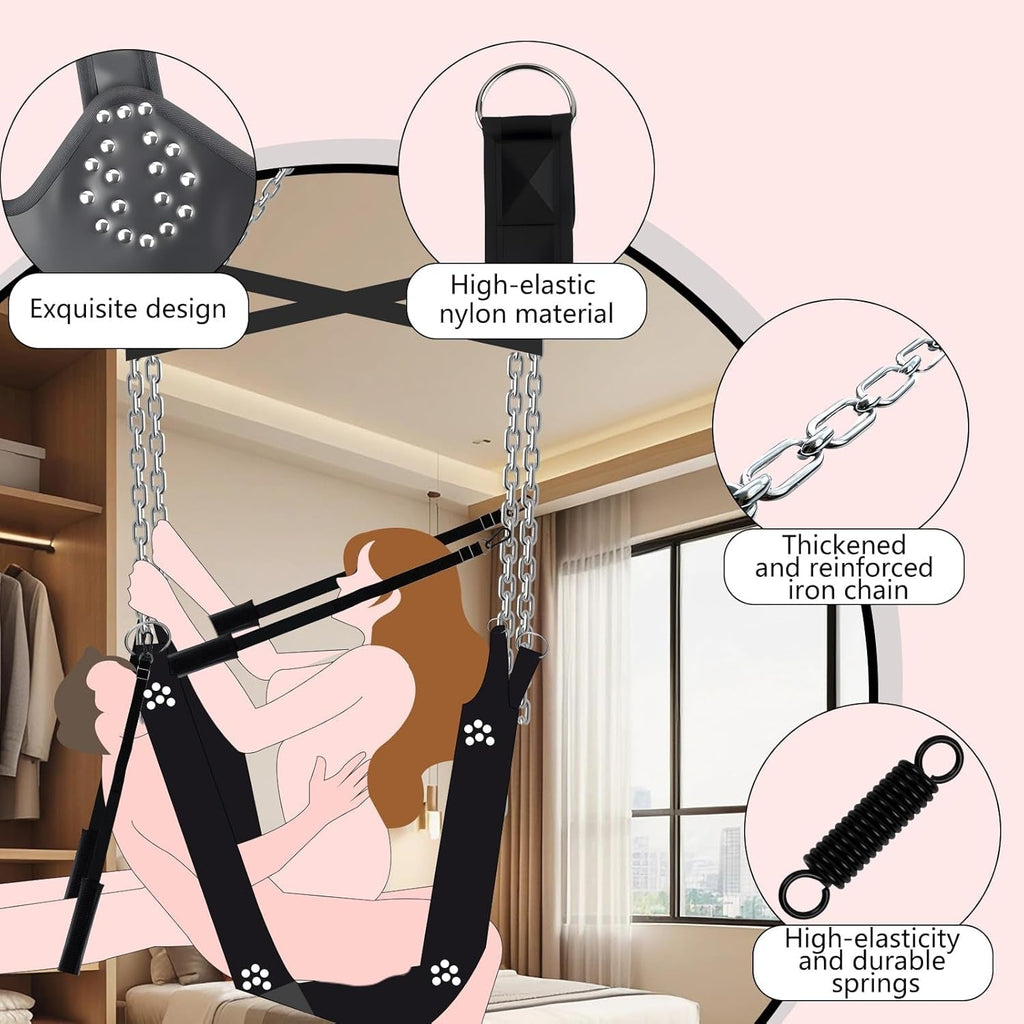 OrbitLuxe 360° BDSM Sex Swing Sling