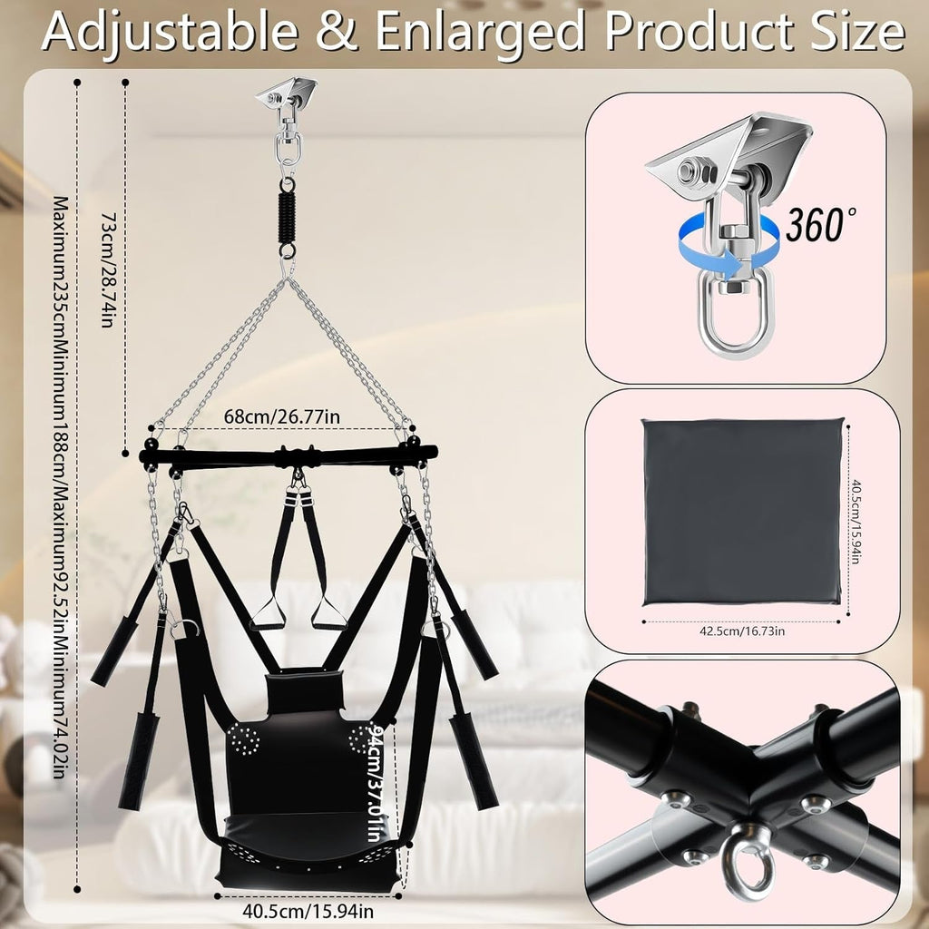 OrbitLuxe 360° BDSM Sex Swing Sling