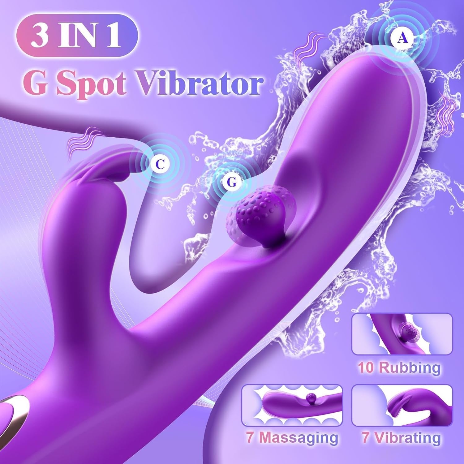 OrbitPulse 3-in-1 Bead Rabbit Vibrator