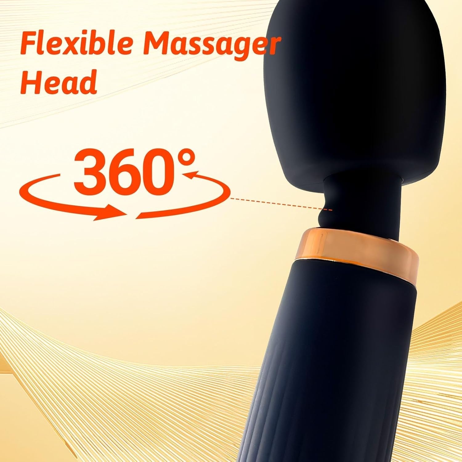 OrbLux Premium 10 Pattern Wand Massager Vibrator