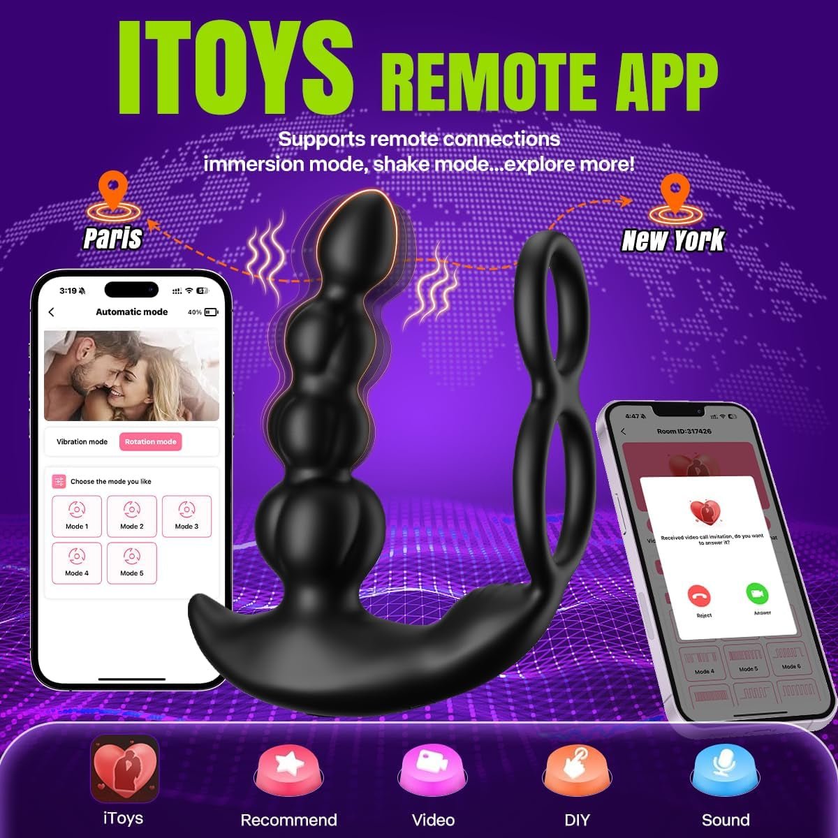 P-Glide 5-in-1 Prostate Massager with Cock Ring