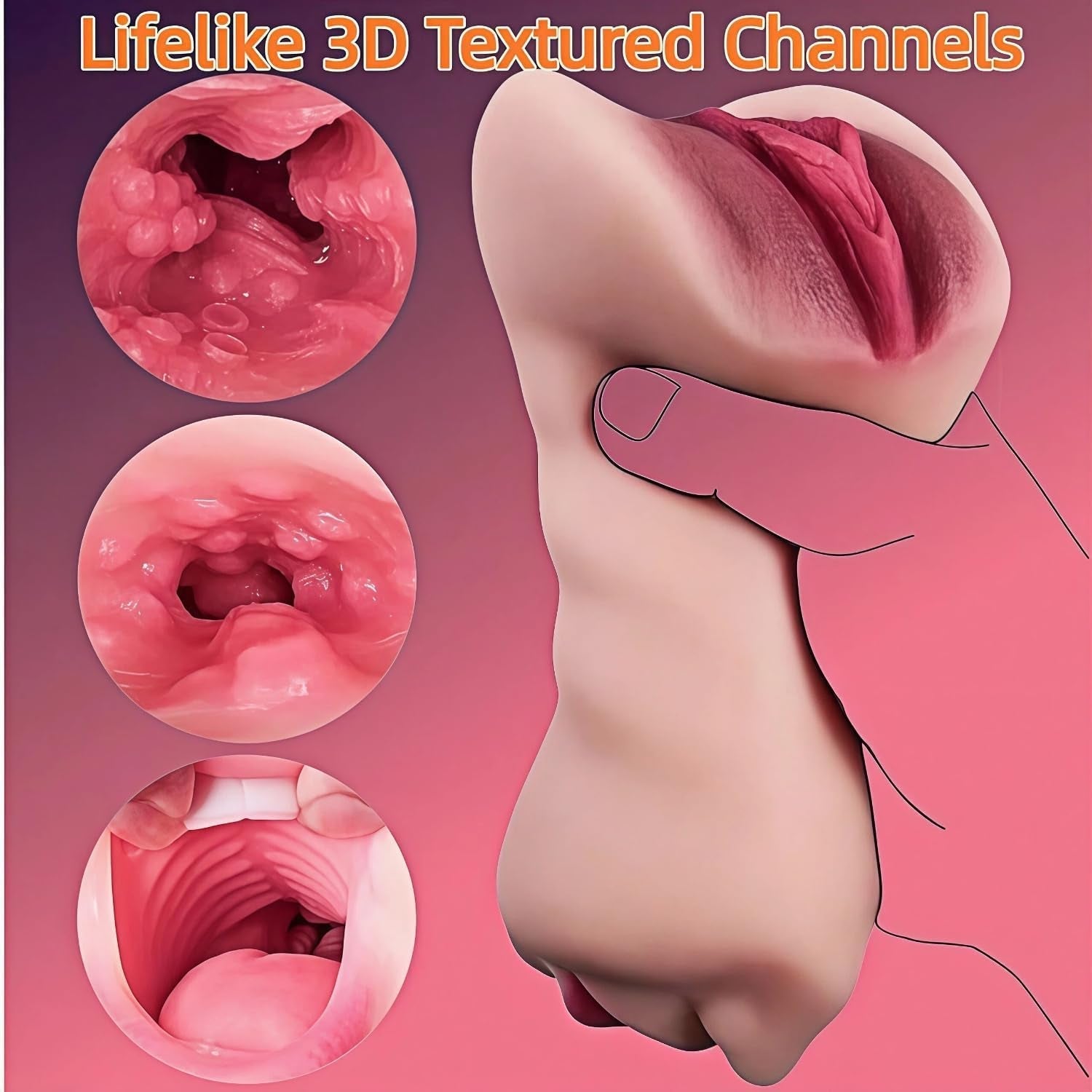 PalmMuse Realistic Pocket Pussy Stroker