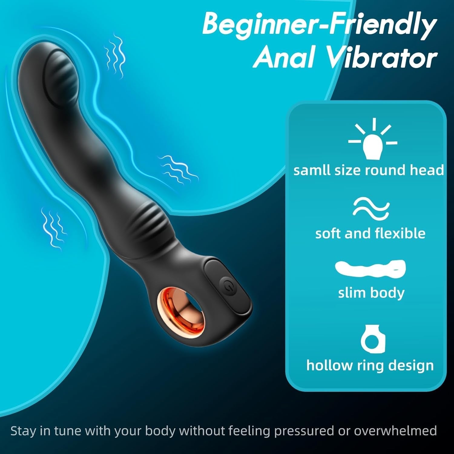 PalmPulse Beginner Prostate Massager Vibrator