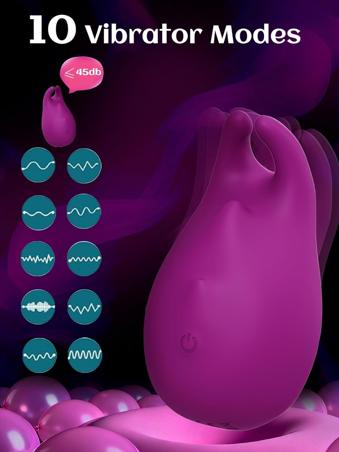 PeachPalm Multi-Zone Precision Finger Vibrator