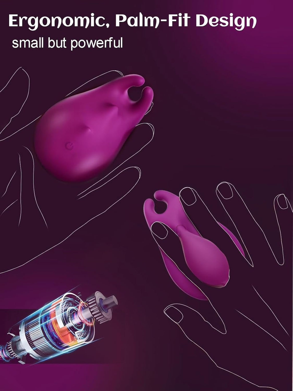 PeachPalm Multi-Zone Precision Finger Vibrator