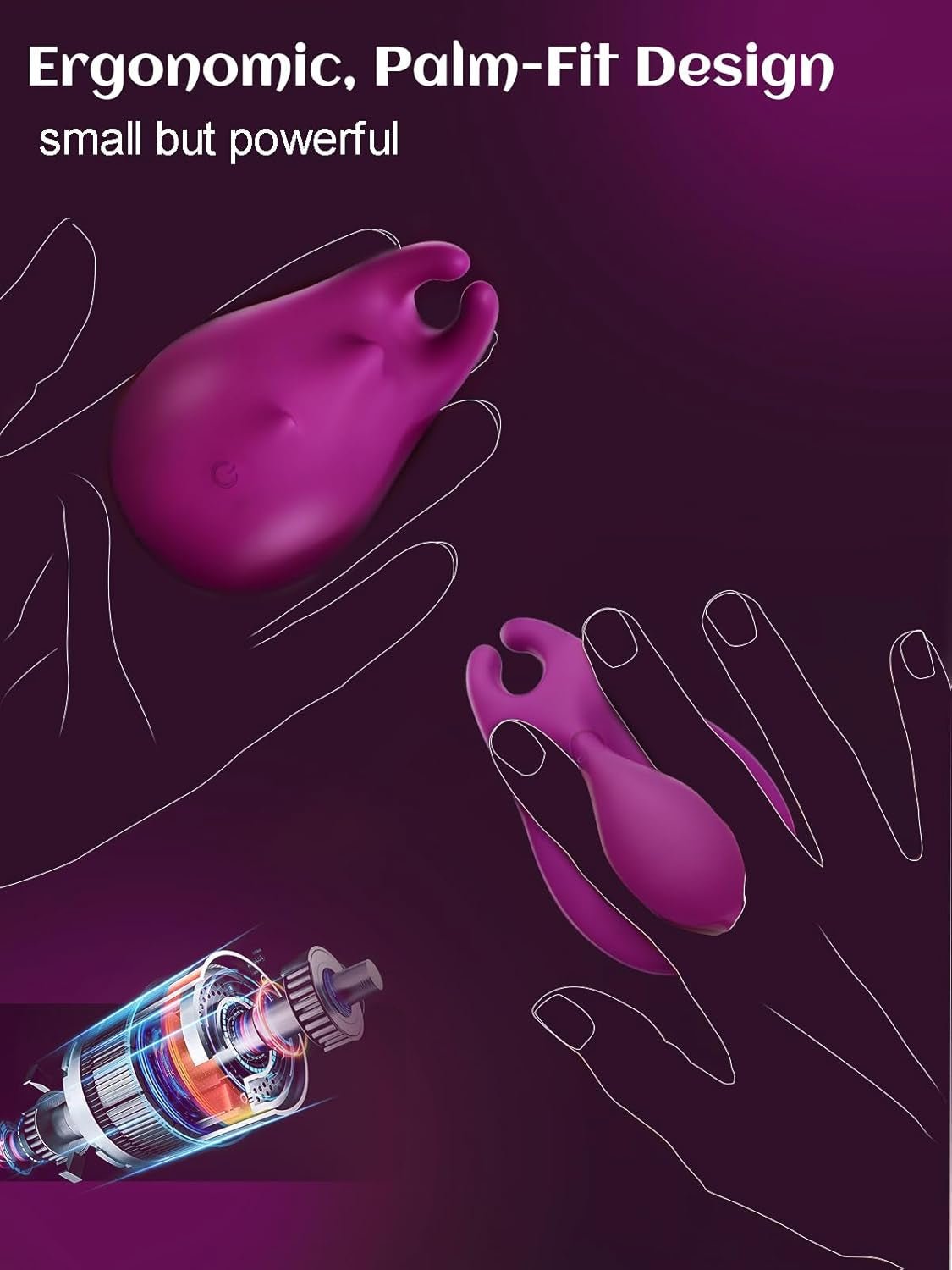 PeachPalm Multi-Zone Precision Finger Vibrator