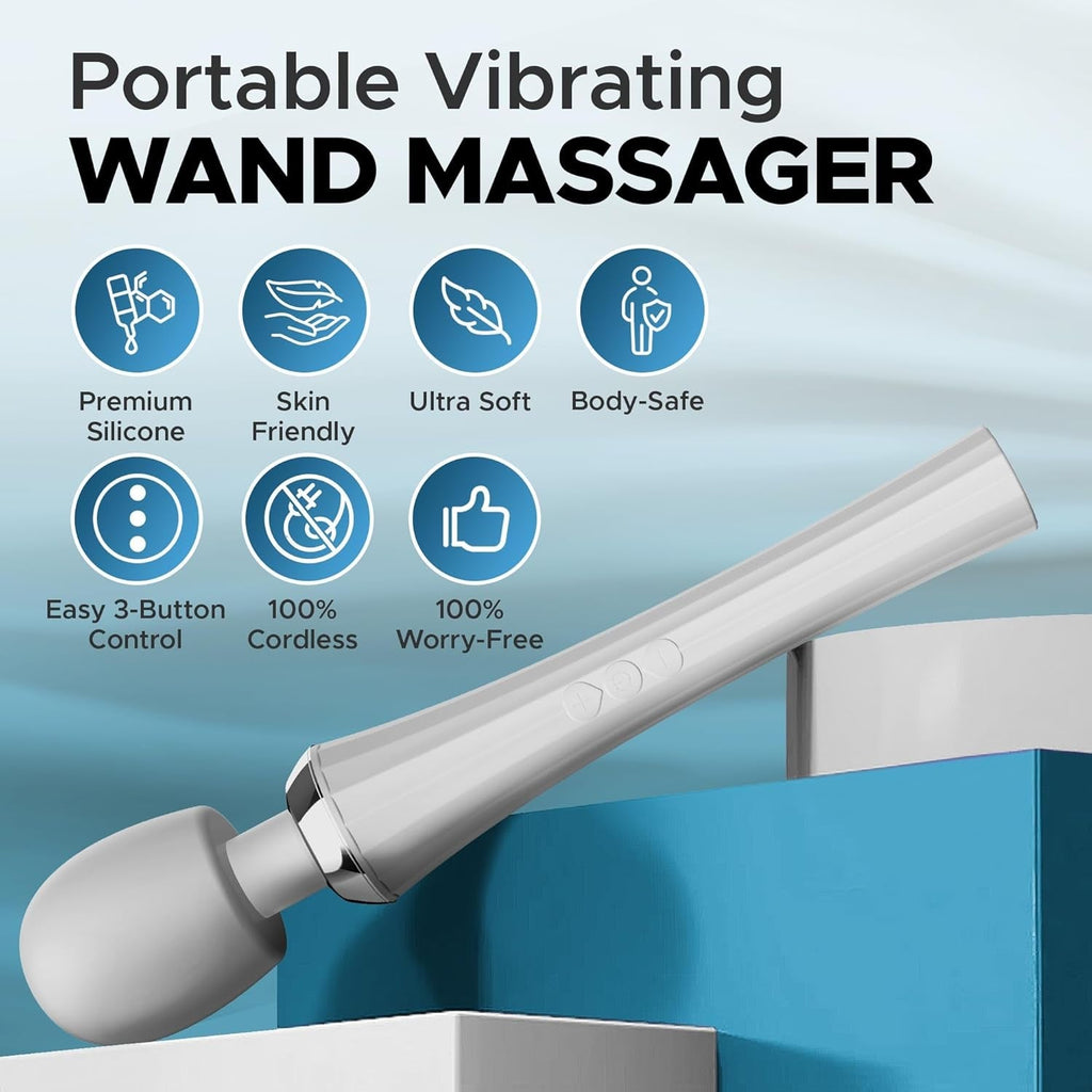 PearlReach Intimate Massage Wand Vibrator