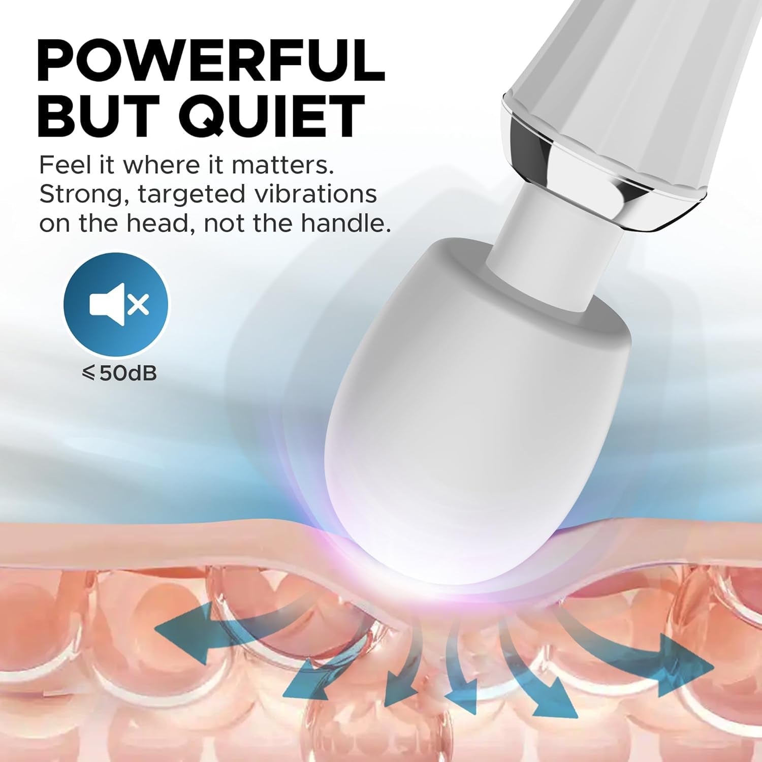 PearlReach Intimate Massage Wand Vibrator
