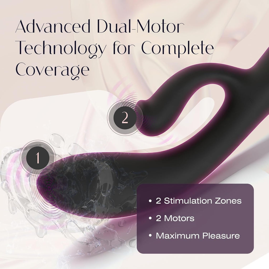 PearLush Dual Motor Rabbit Vibrator
