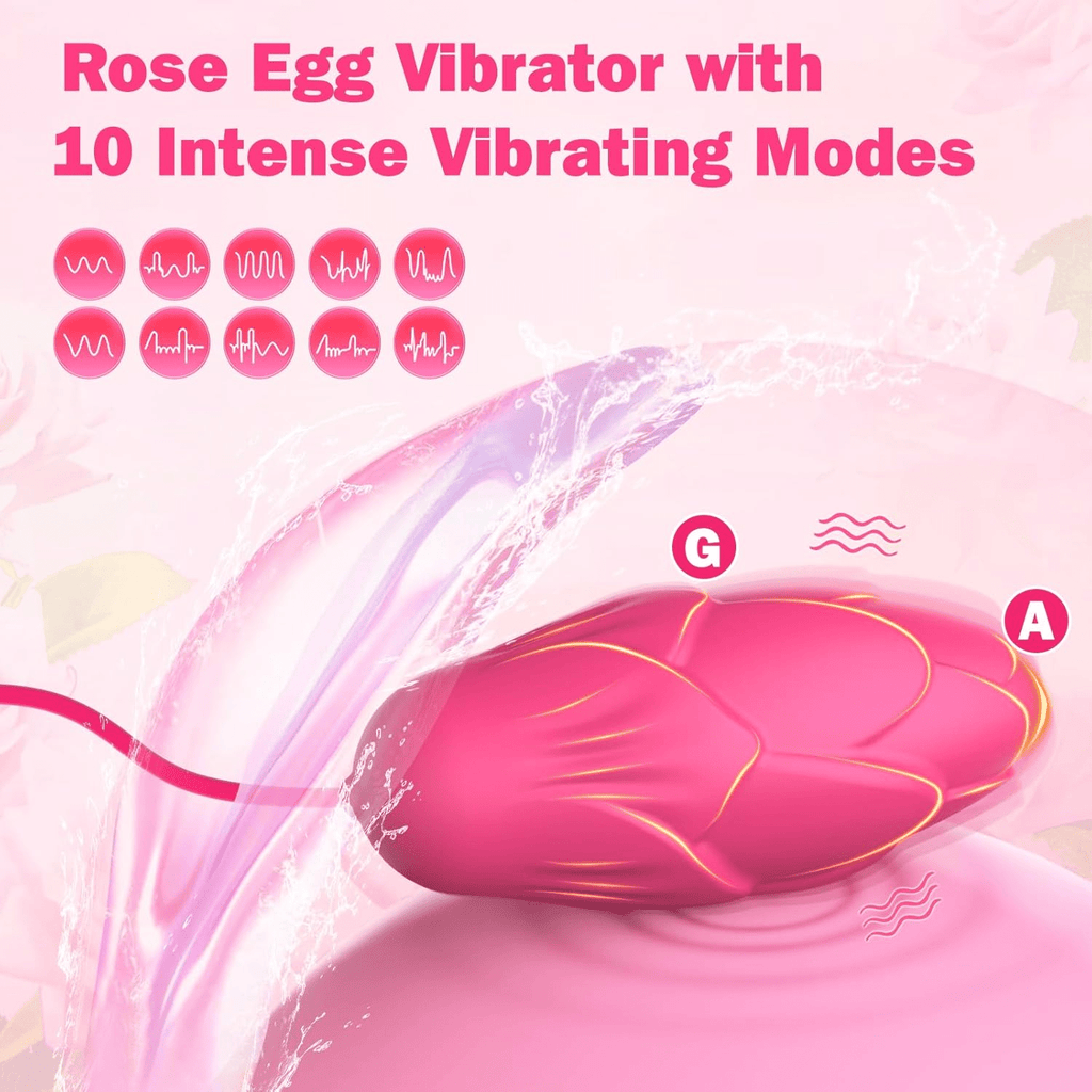 PetalClamp Nipple Clamp & Egg Vibrator Set