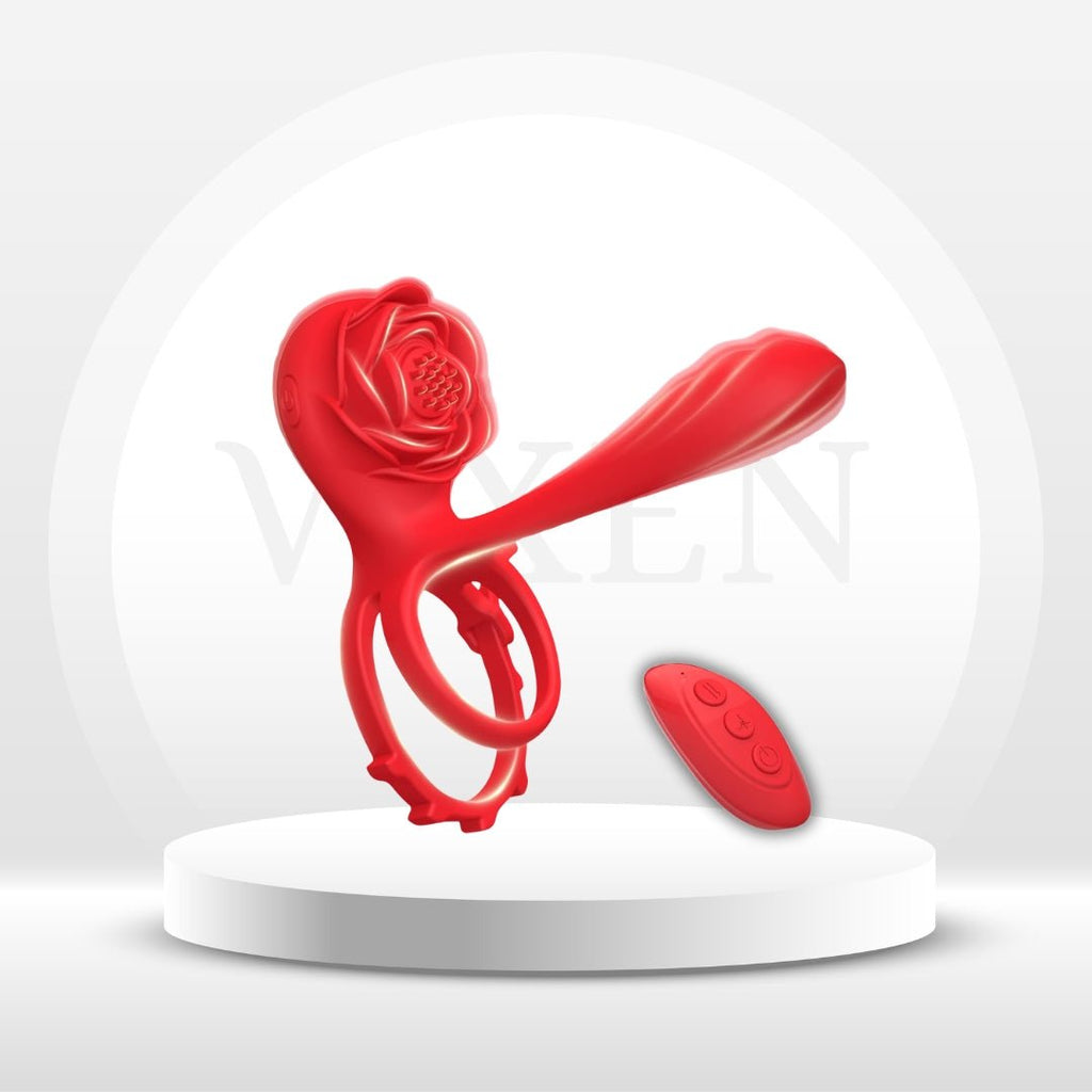 PetalGrip Adjustable Vibrating Couples Cock Ring
