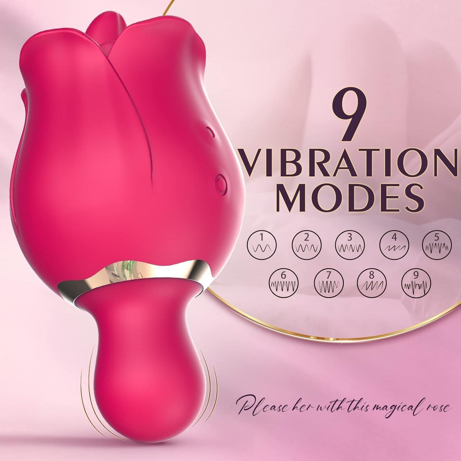 PetalLick Rose Tongue Licking Vibrator