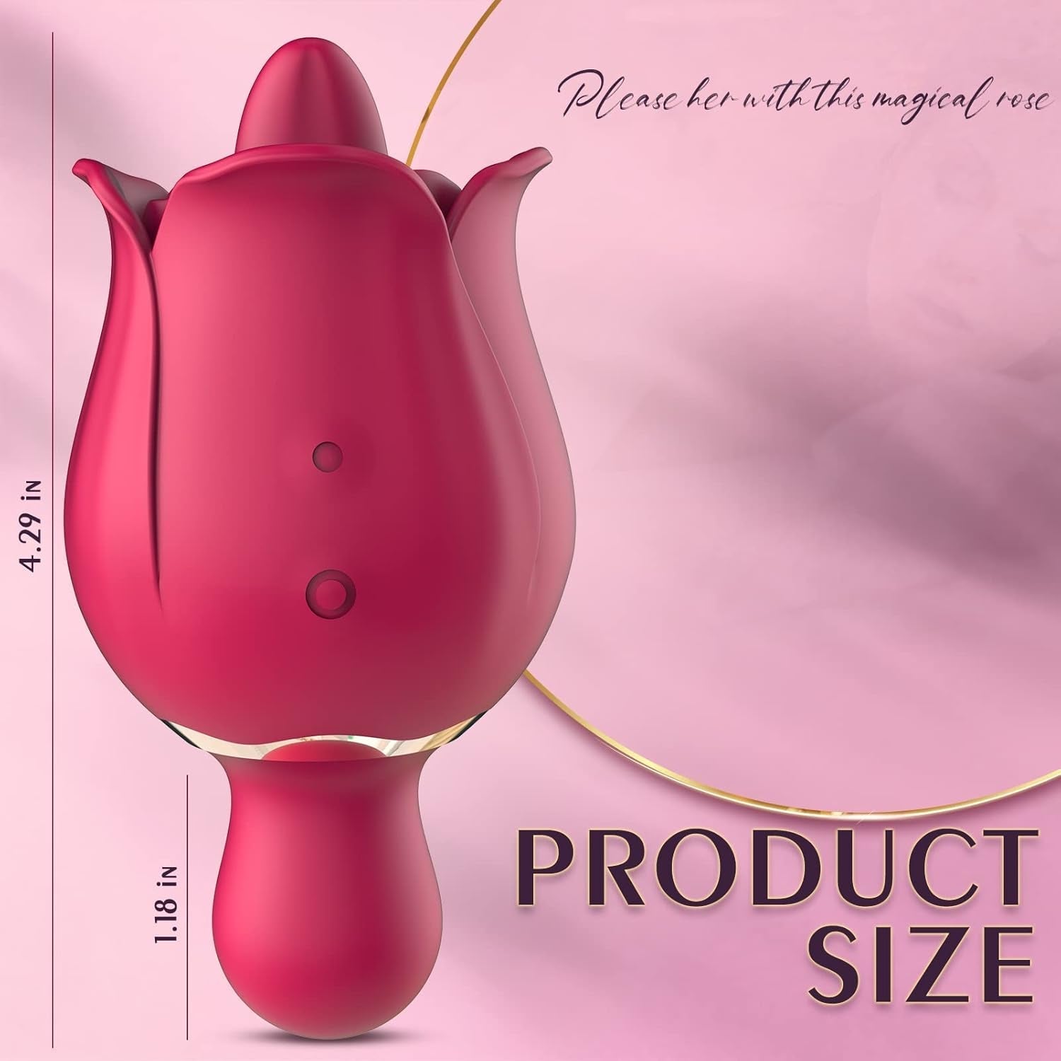 PetalLick Rose Tongue Licking Vibrator