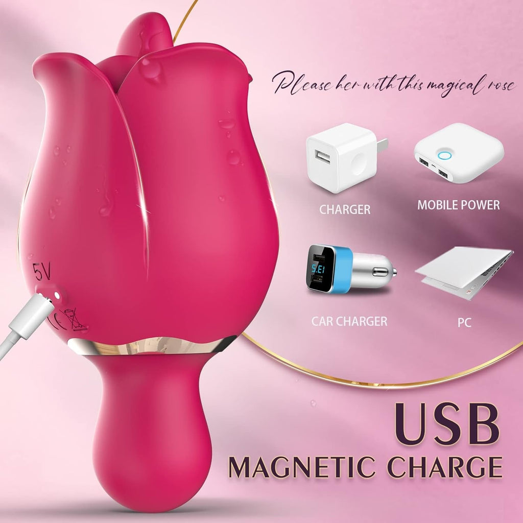 PetalLick Rose Tongue Licking Vibrator